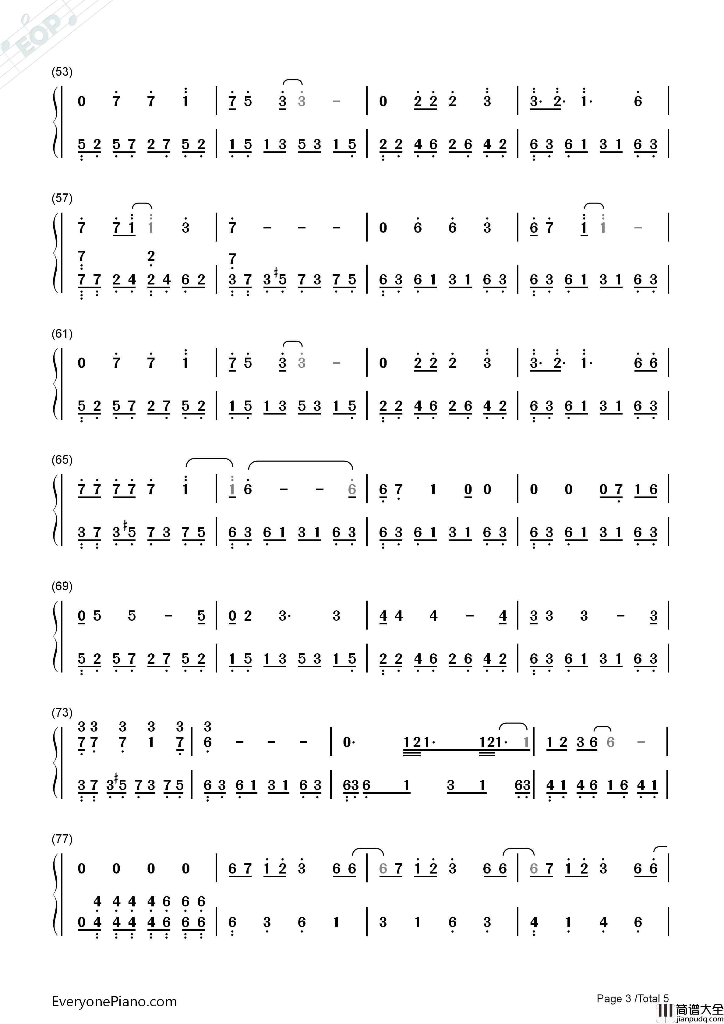 心疼你的过去钢琴简谱_许嵩演唱