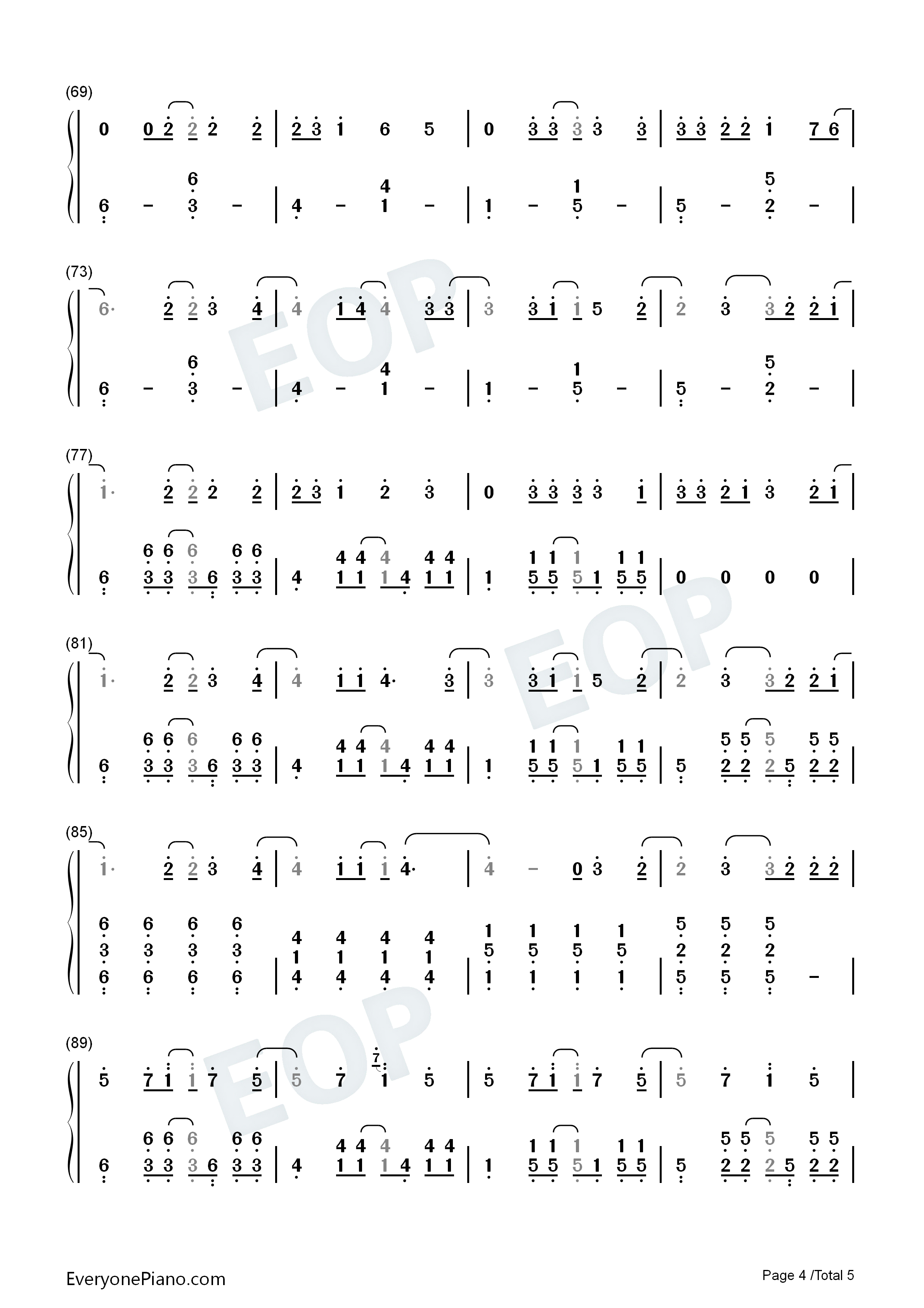 Formidable钢琴简谱_Twenty_One_Pilots演唱