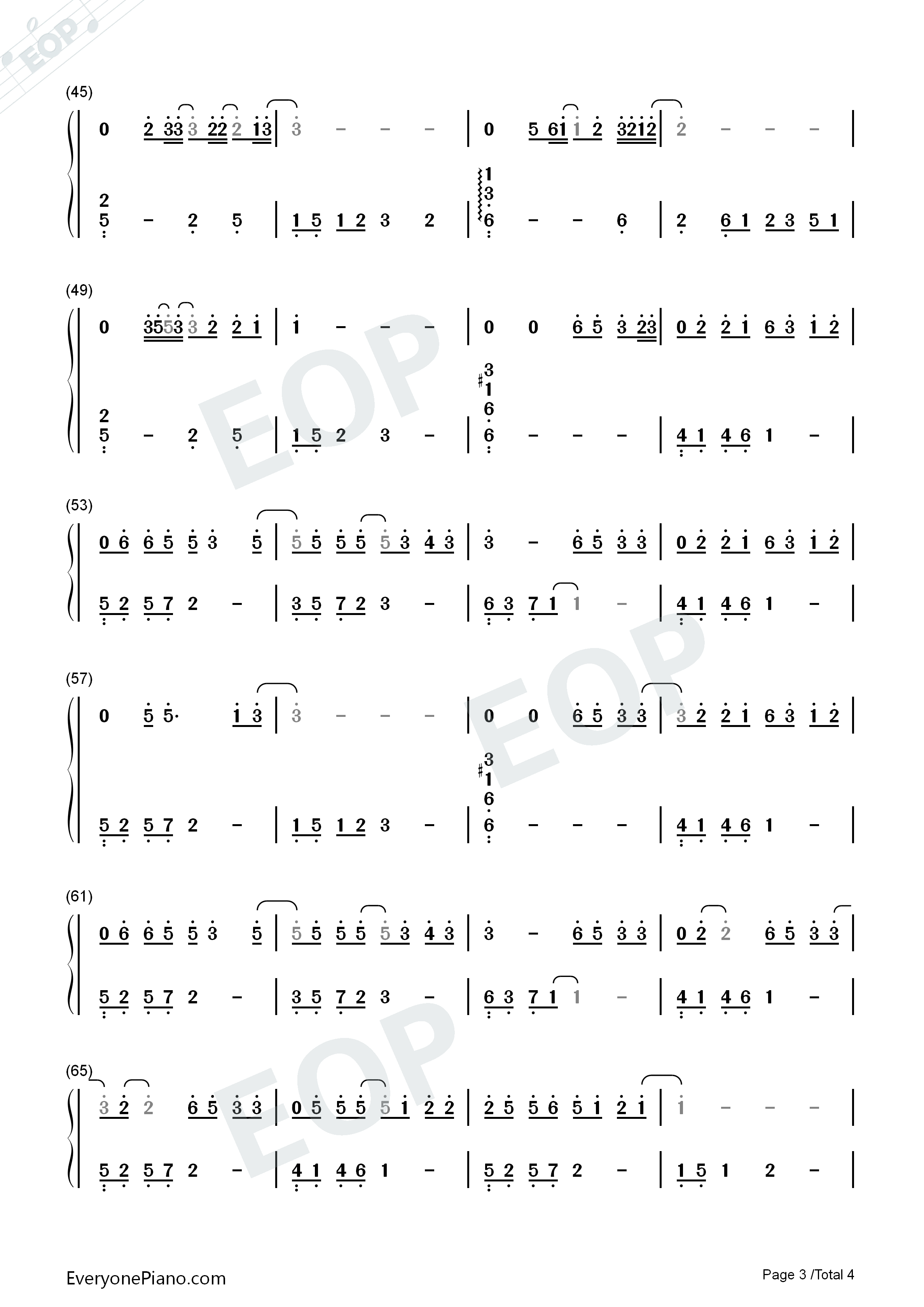 第三人称钢琴简谱_买辣椒也用券_戚薇演唱