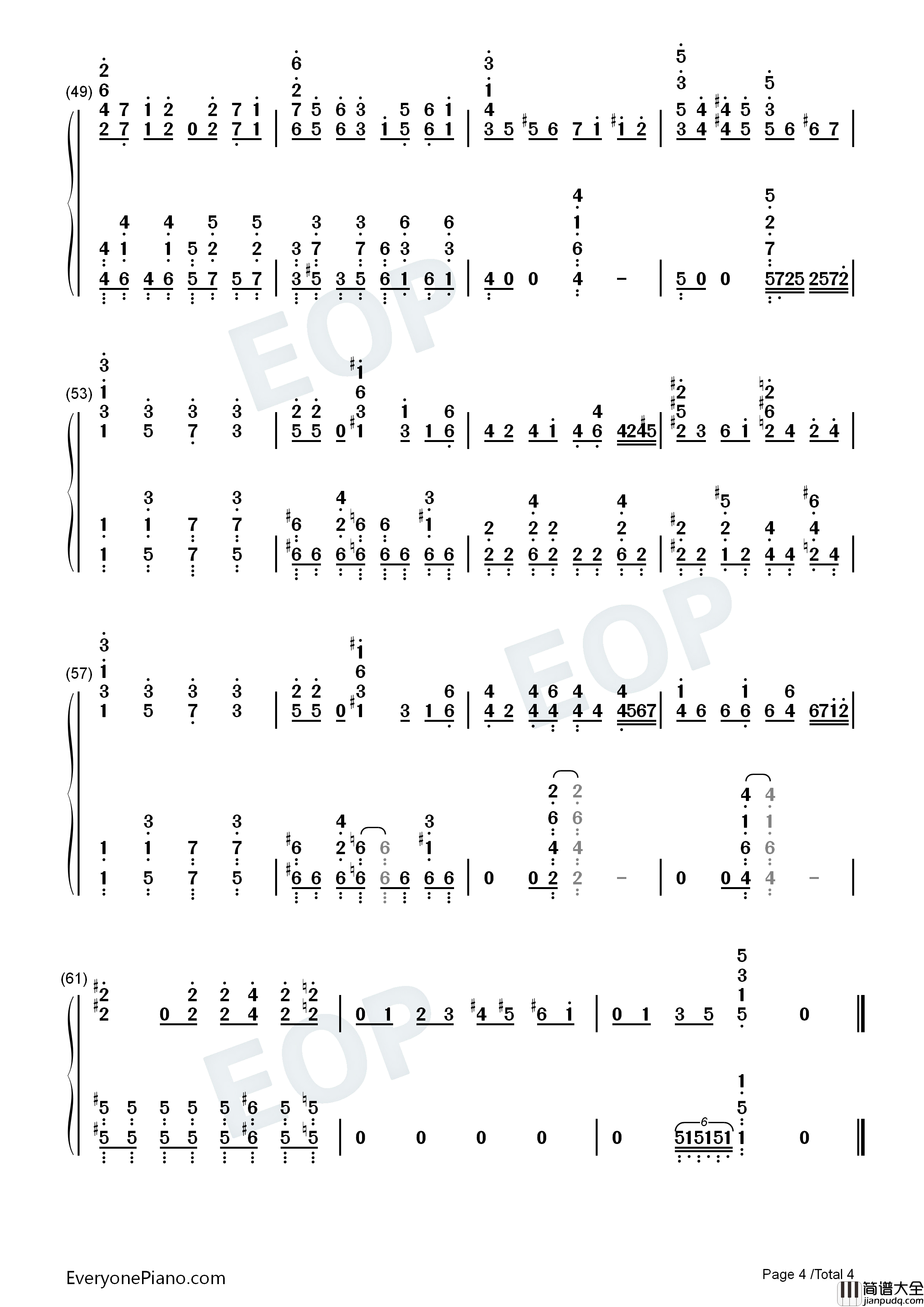 ファールプレーにくらり钢琴简谱_分岛花音演唱