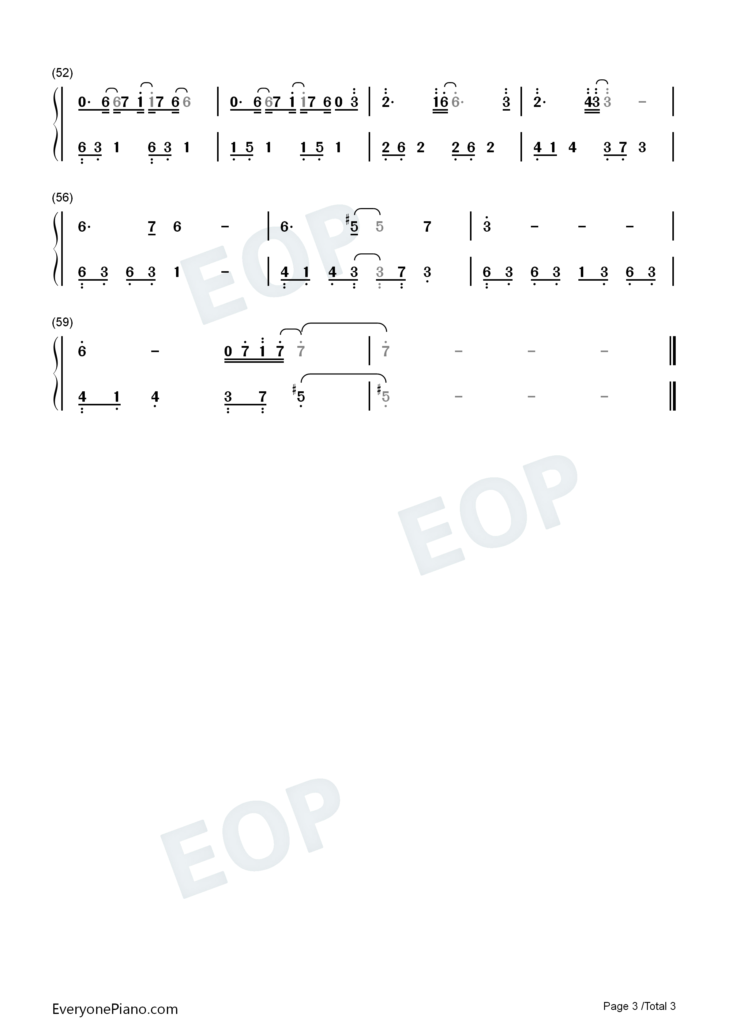 万国觉醒钢琴简谱_邓紫棋演唱