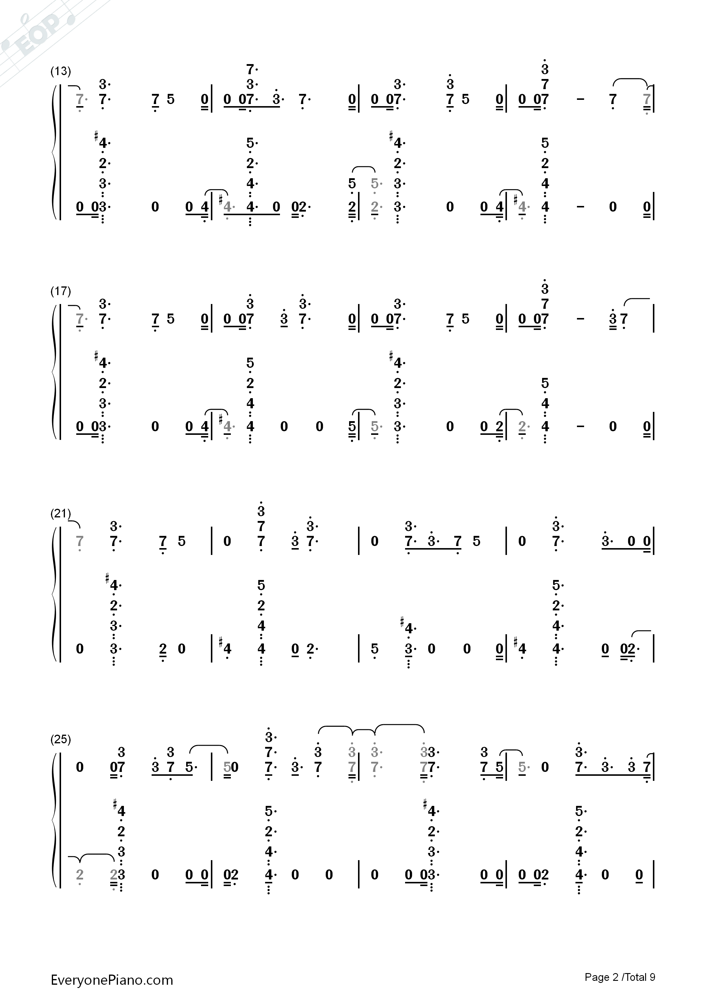 Already_Won钢琴简谱_Kehlani演唱