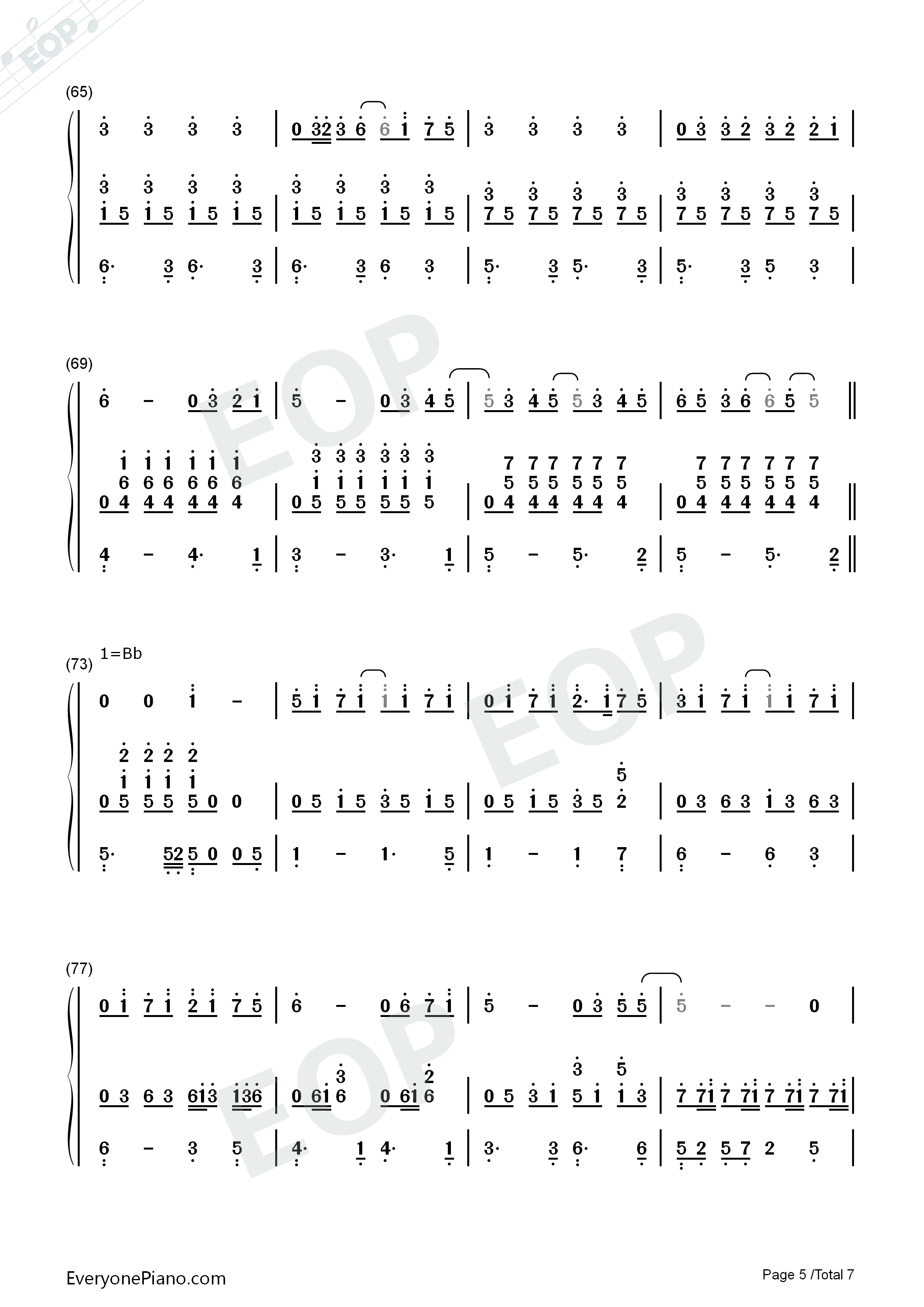 逆光钢琴简谱_孙燕姿演唱
