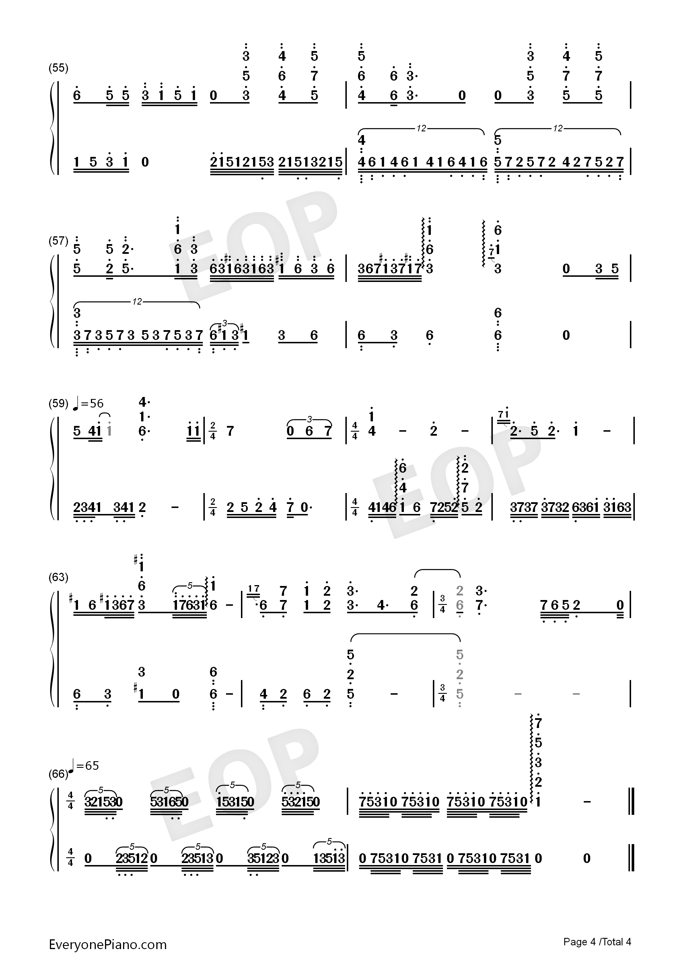晴钢琴简谱_汪苏泷演唱