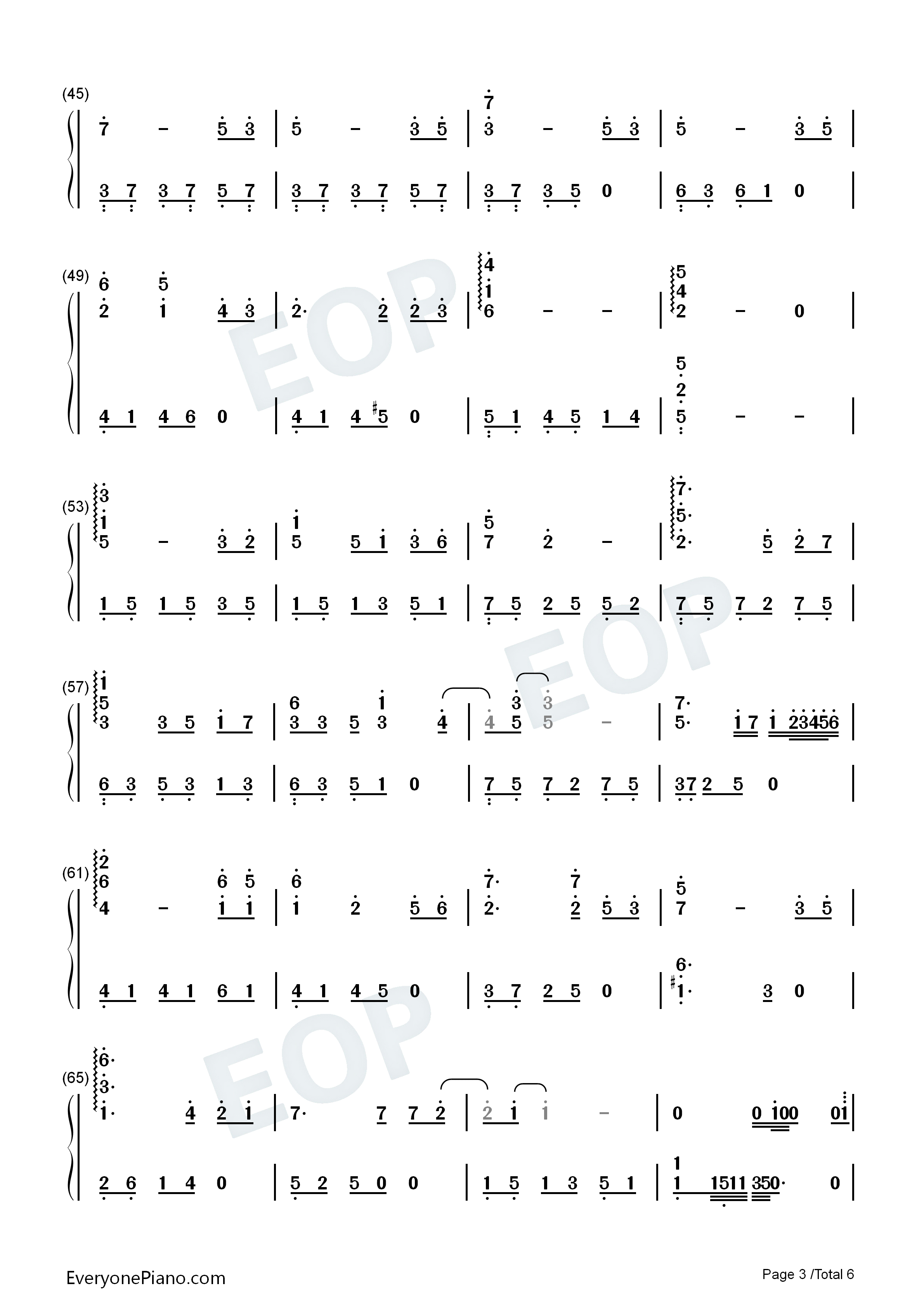 后会无期钢琴简谱_邓紫棋演唱