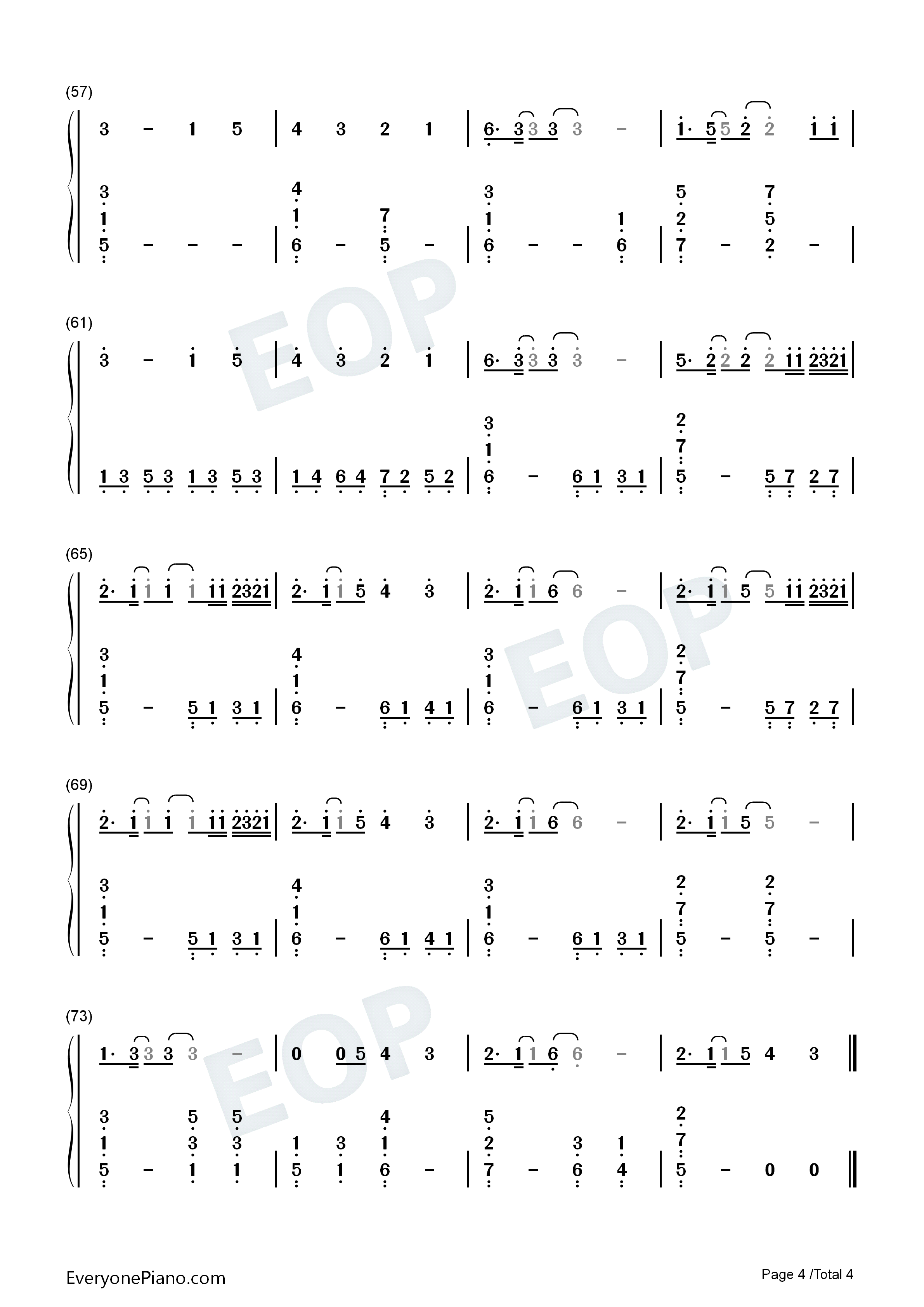 Always_You钢琴简谱_Louis_Tomlinson演唱