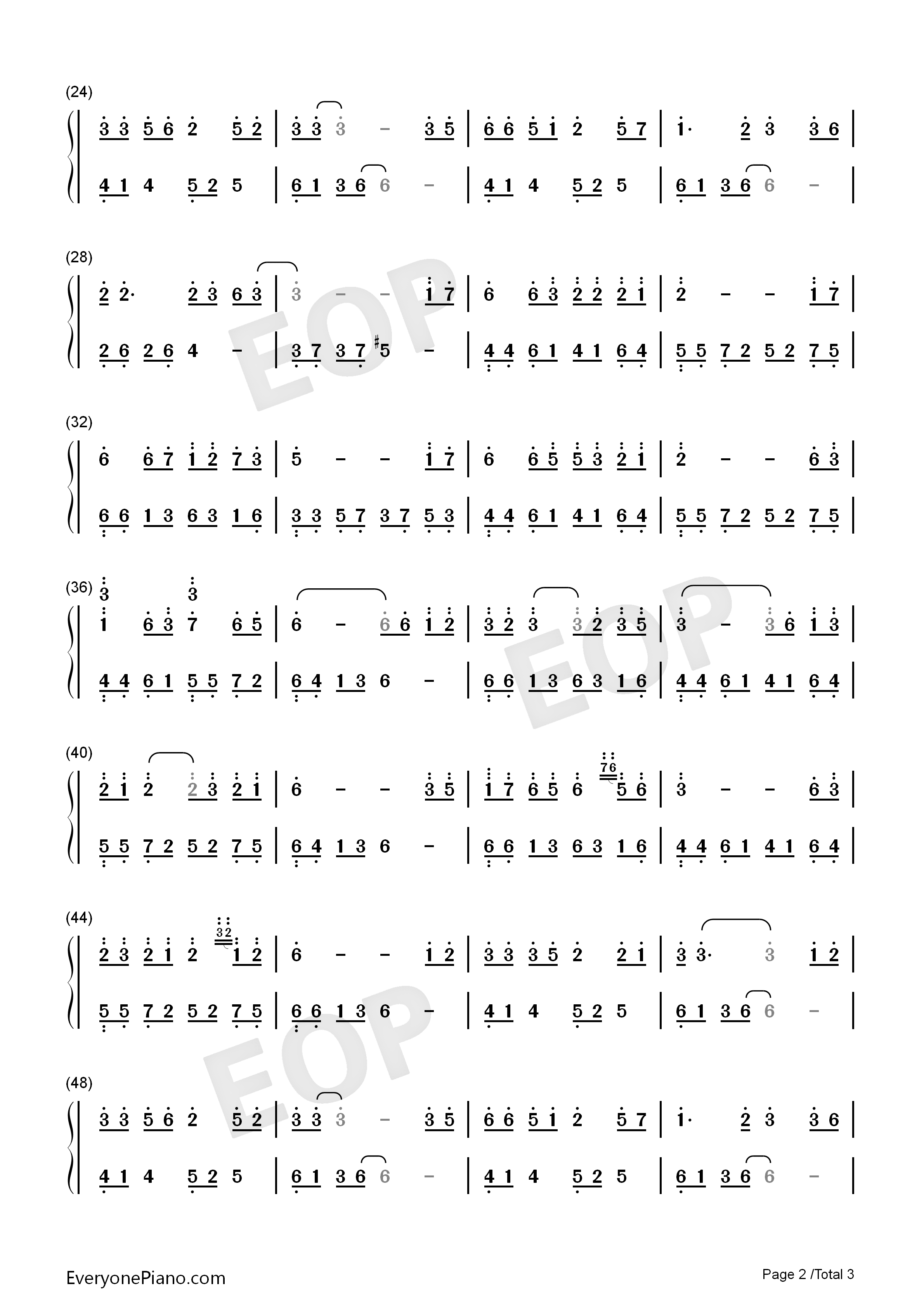 风筝误钢琴简谱_刘珂矣演唱