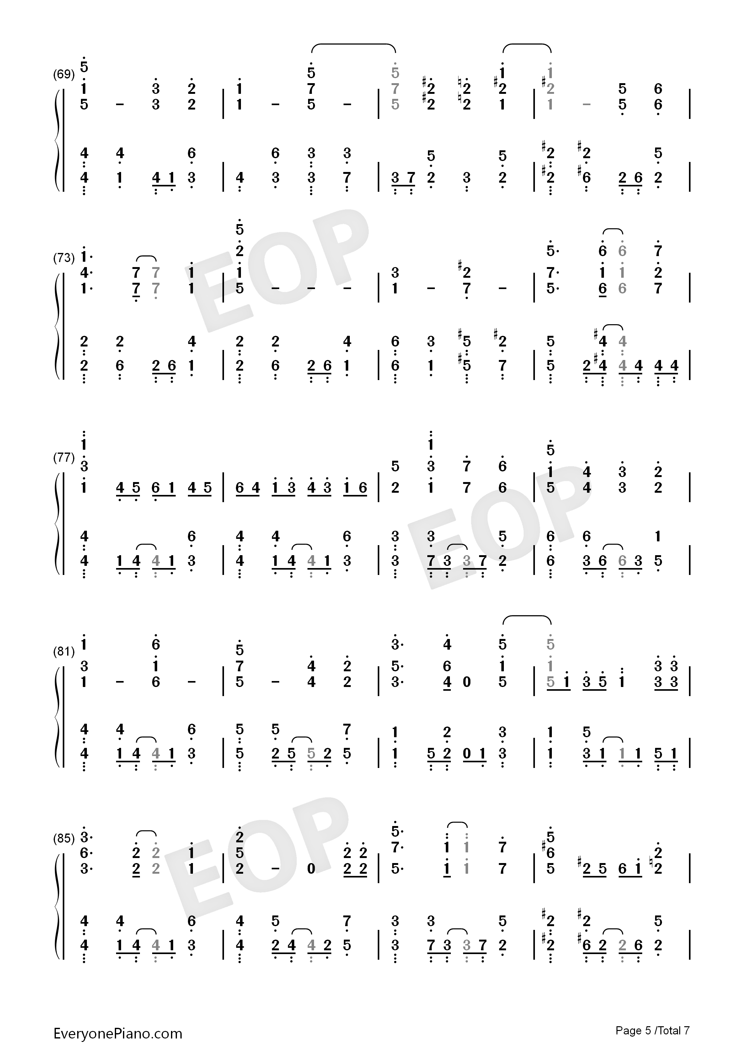 ソラノネ钢琴简谱_ZAQ演唱