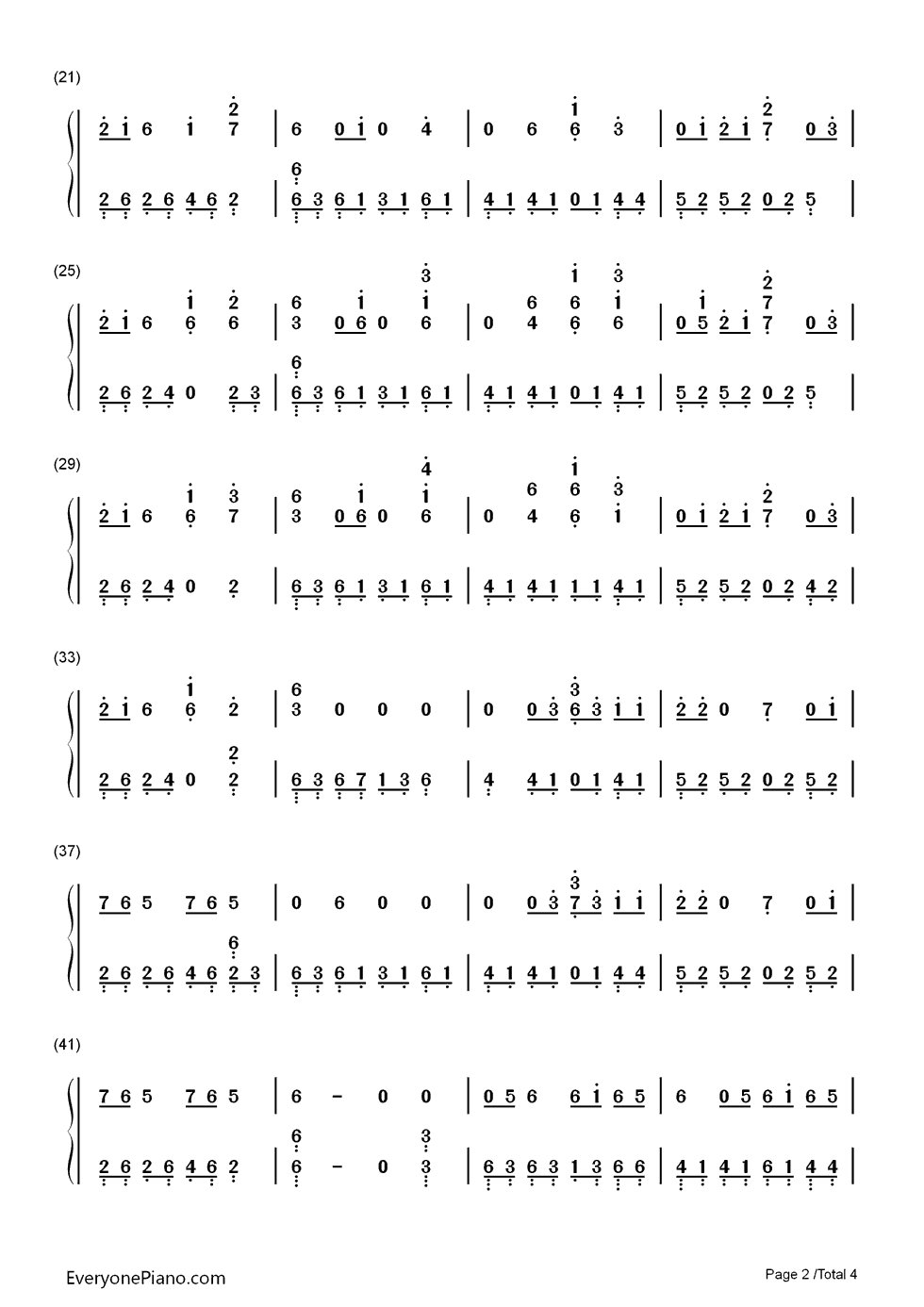 Drag_Me_Down钢琴简谱_One_Direction演唱