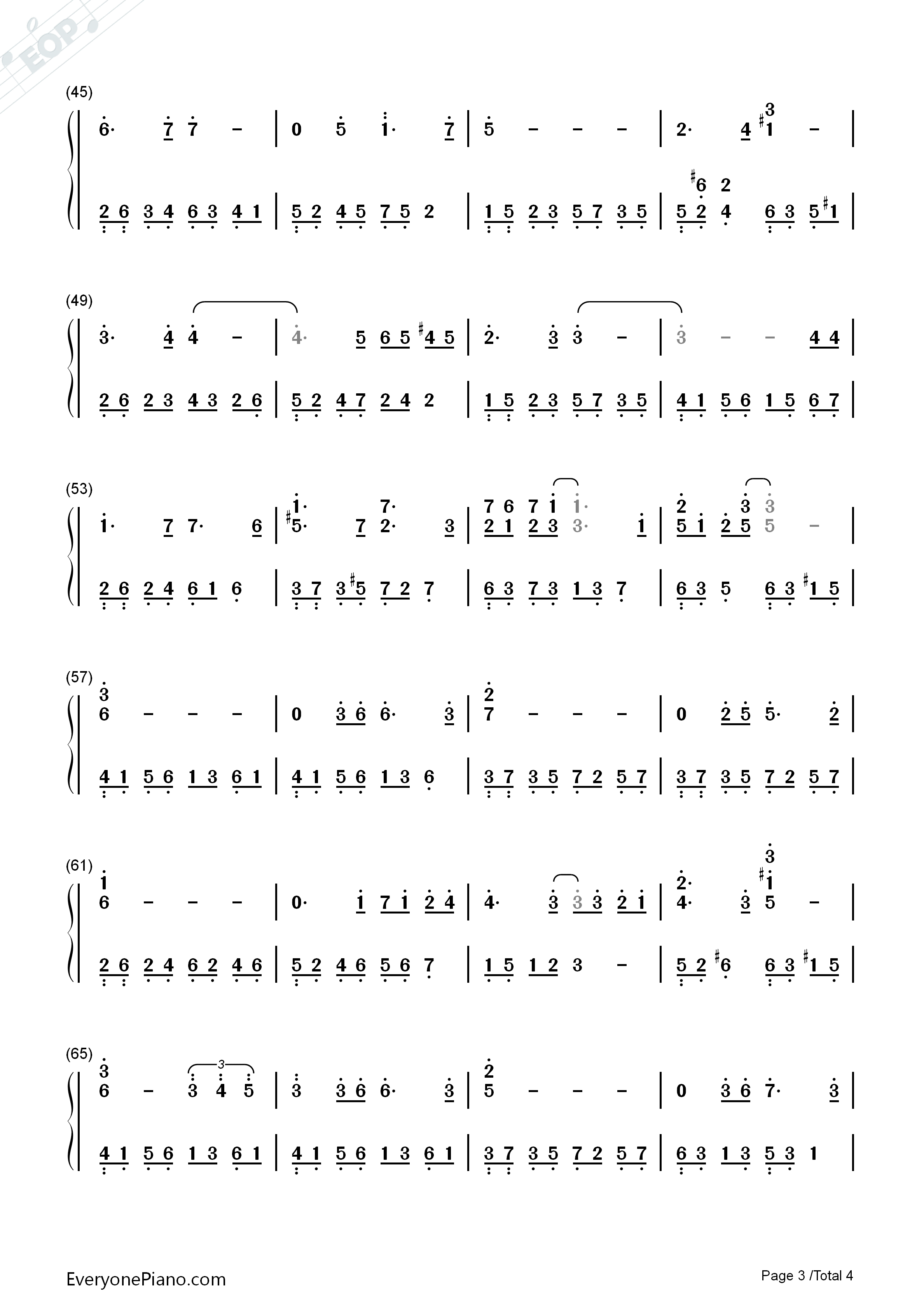 李香兰钢琴简谱_张学友演唱