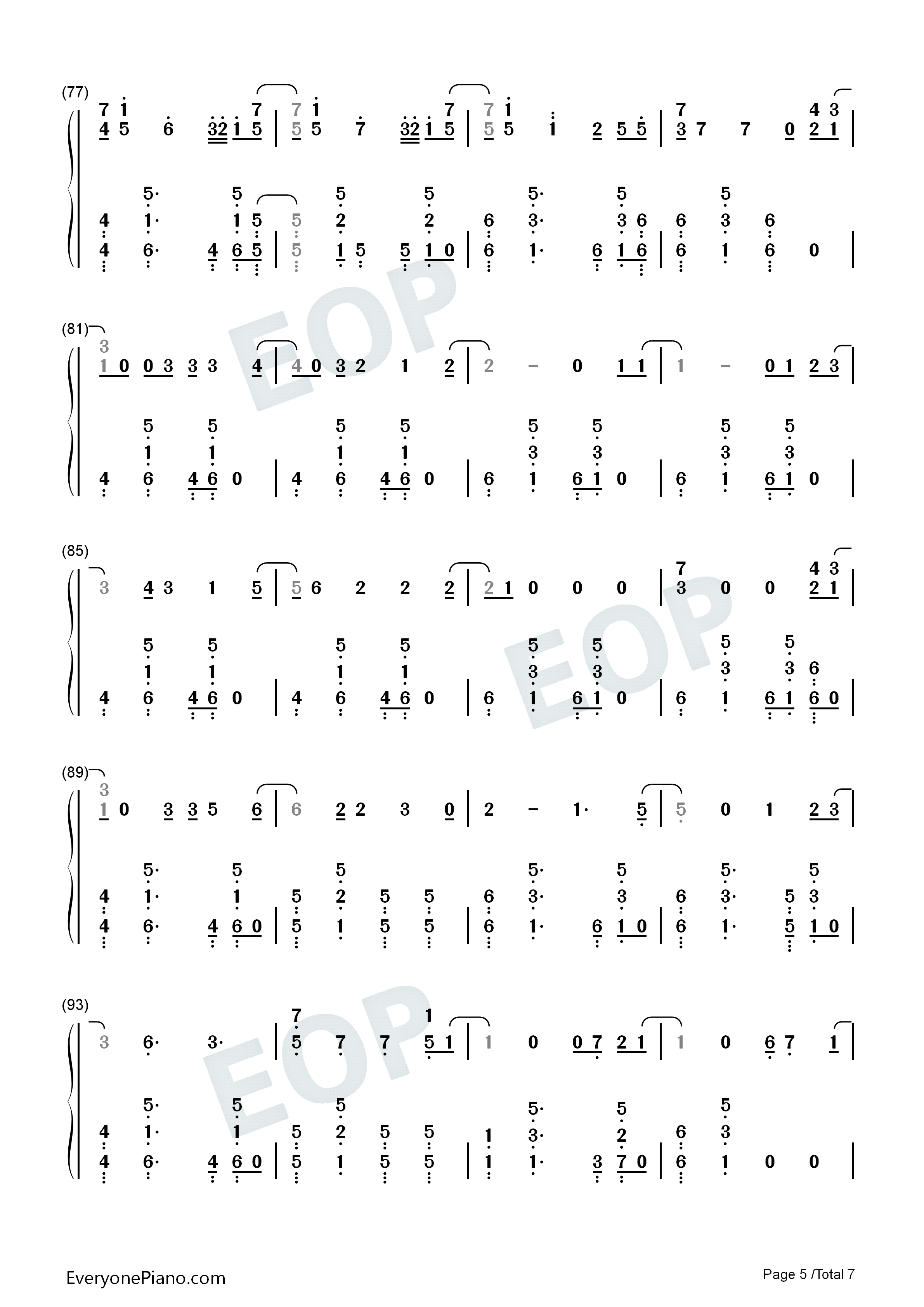 Everything_Goes_On钢琴简谱_Porter_Robinson演唱