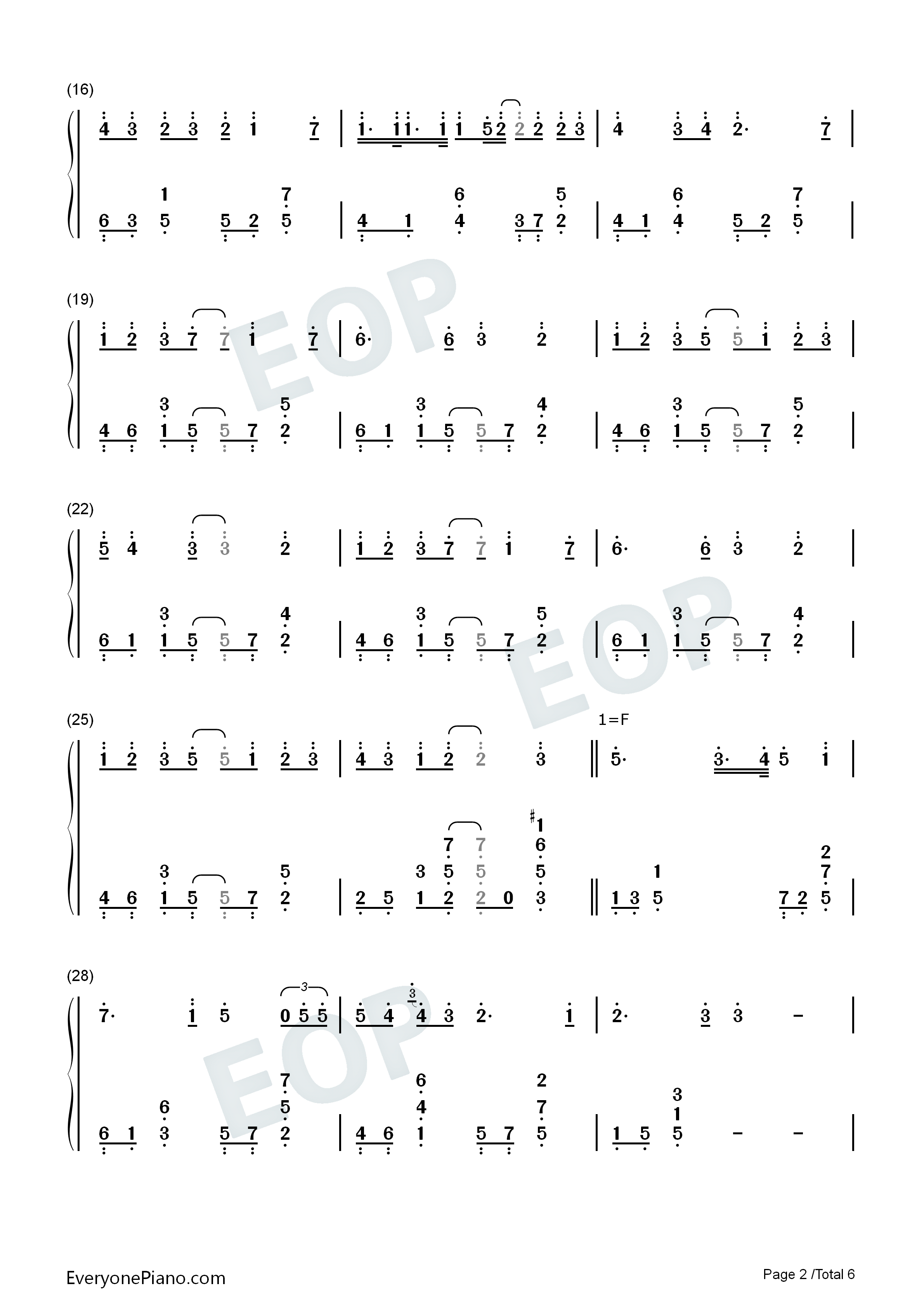 水辺に映る白い鳥钢琴简谱_Ciela演唱