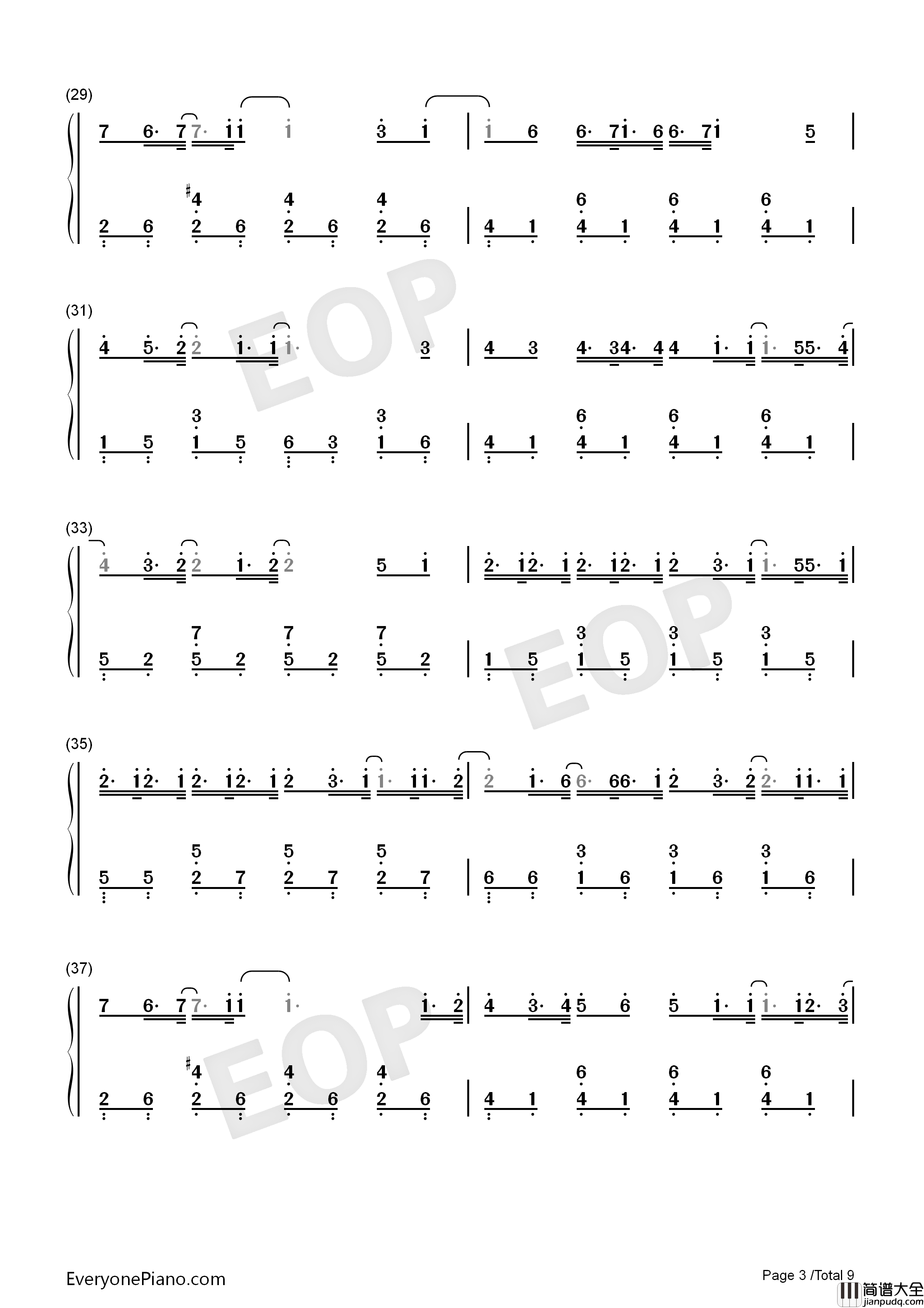 クリスマスソング钢琴简谱_back_number演唱