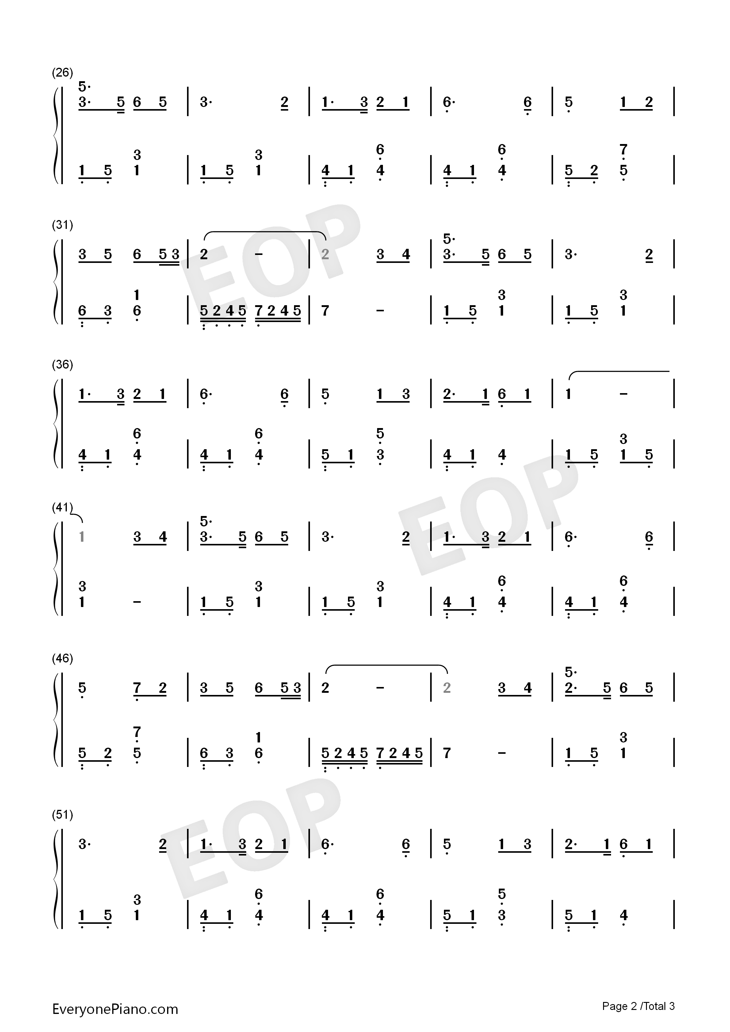 万水千山总是情钢琴简谱_汪明荃演唱