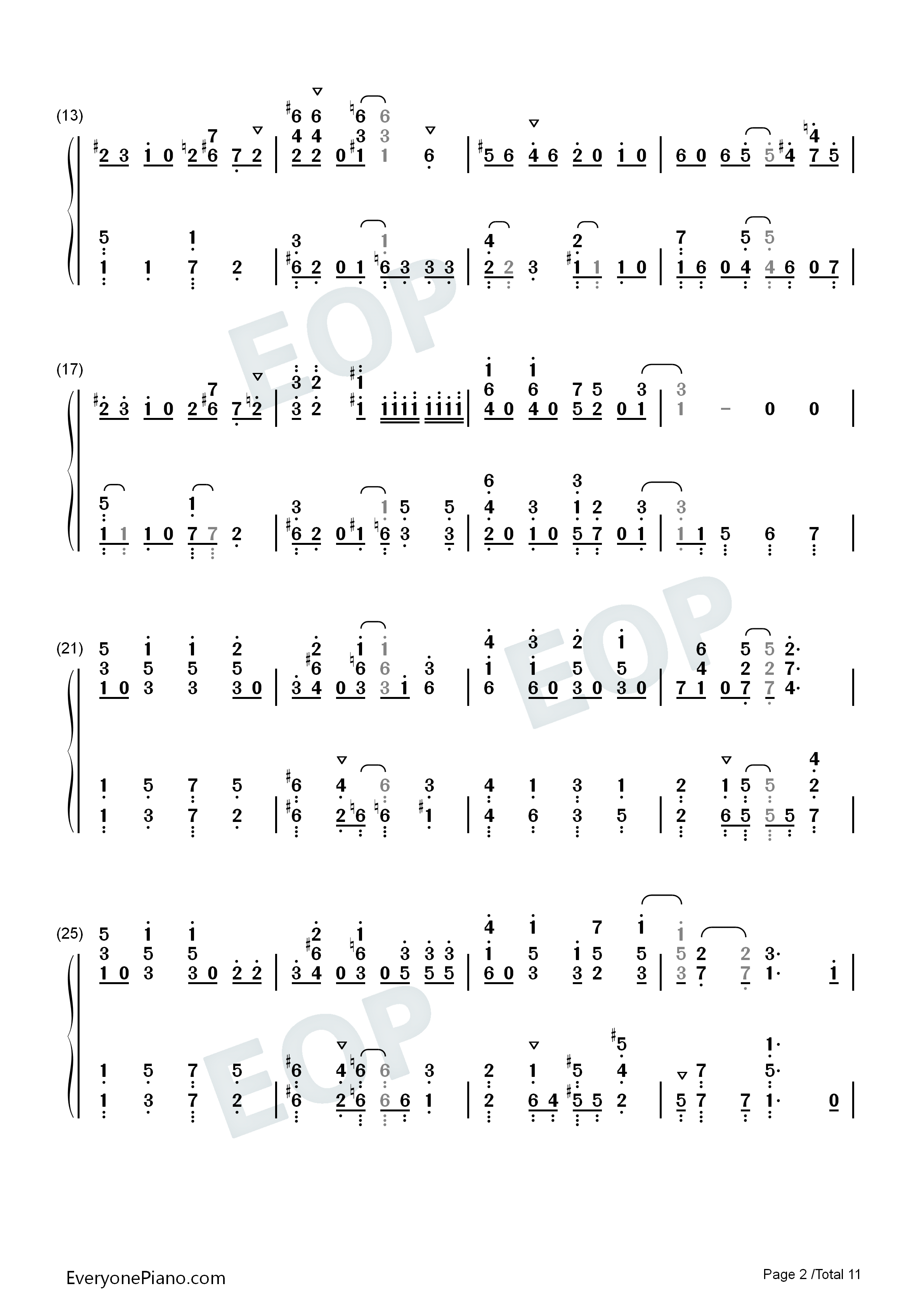 Glitter钢琴简谱_sumika演唱