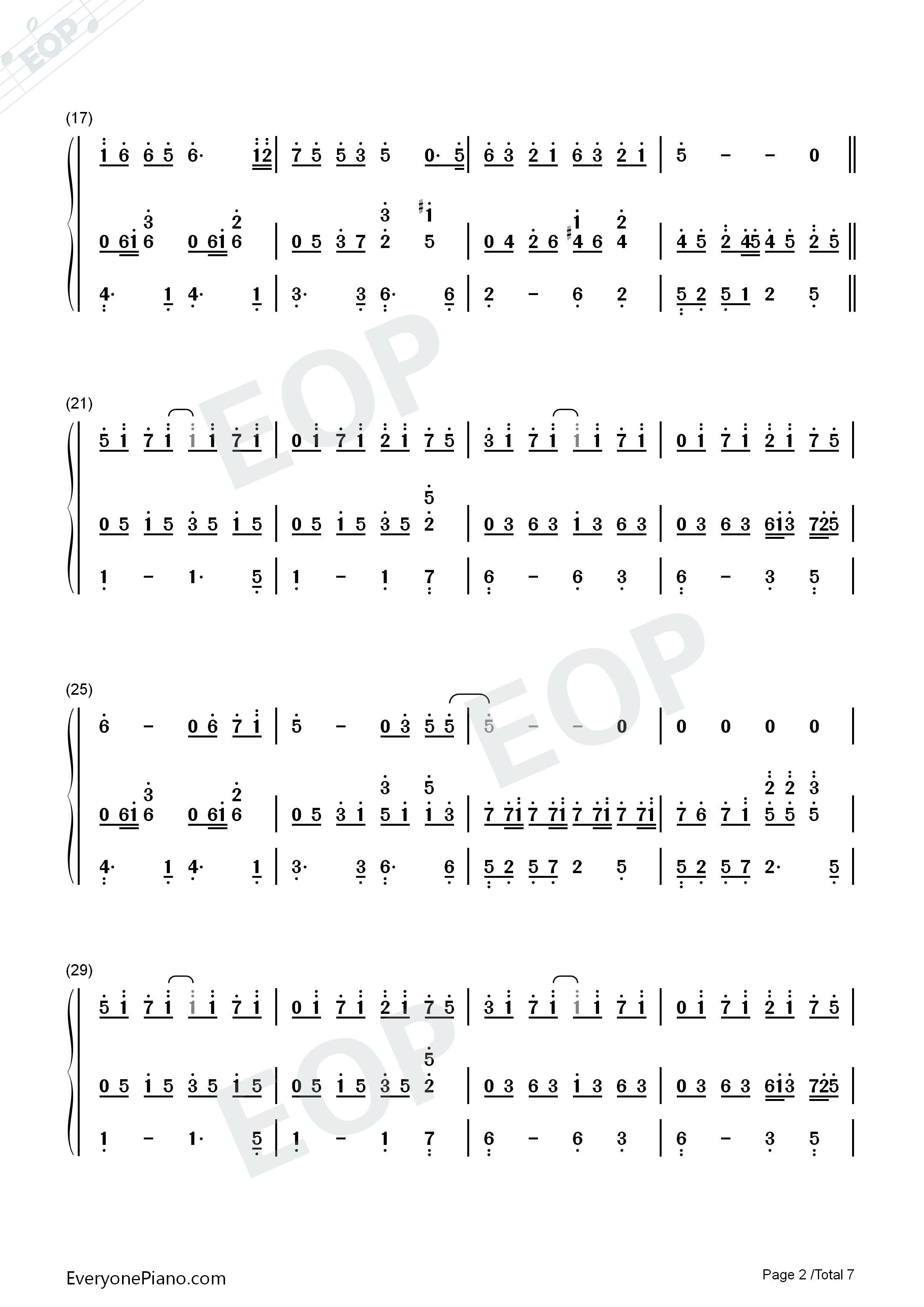 逆光钢琴简谱_孙燕姿演唱