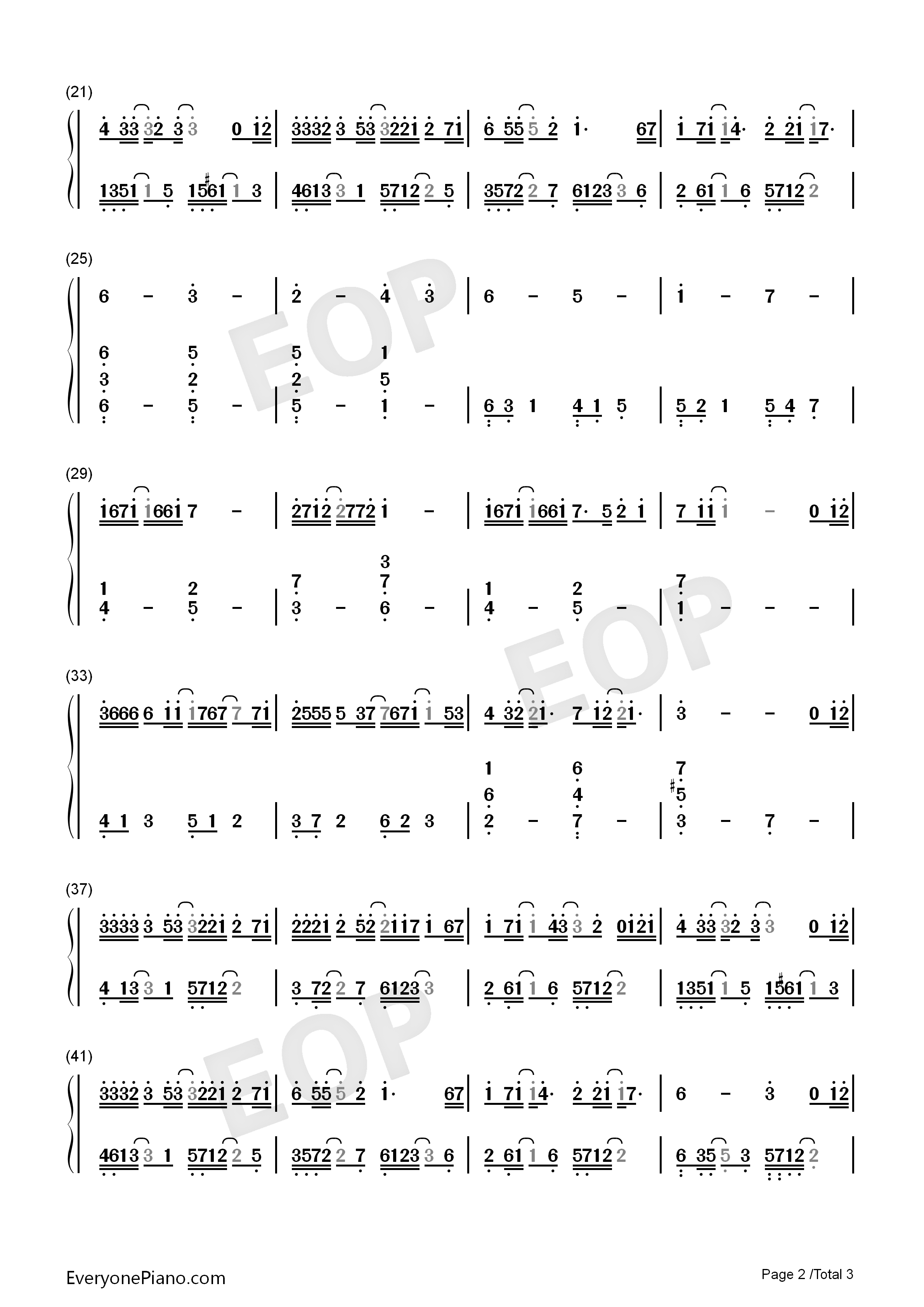 来不及说再见钢琴简谱_艾辰演唱