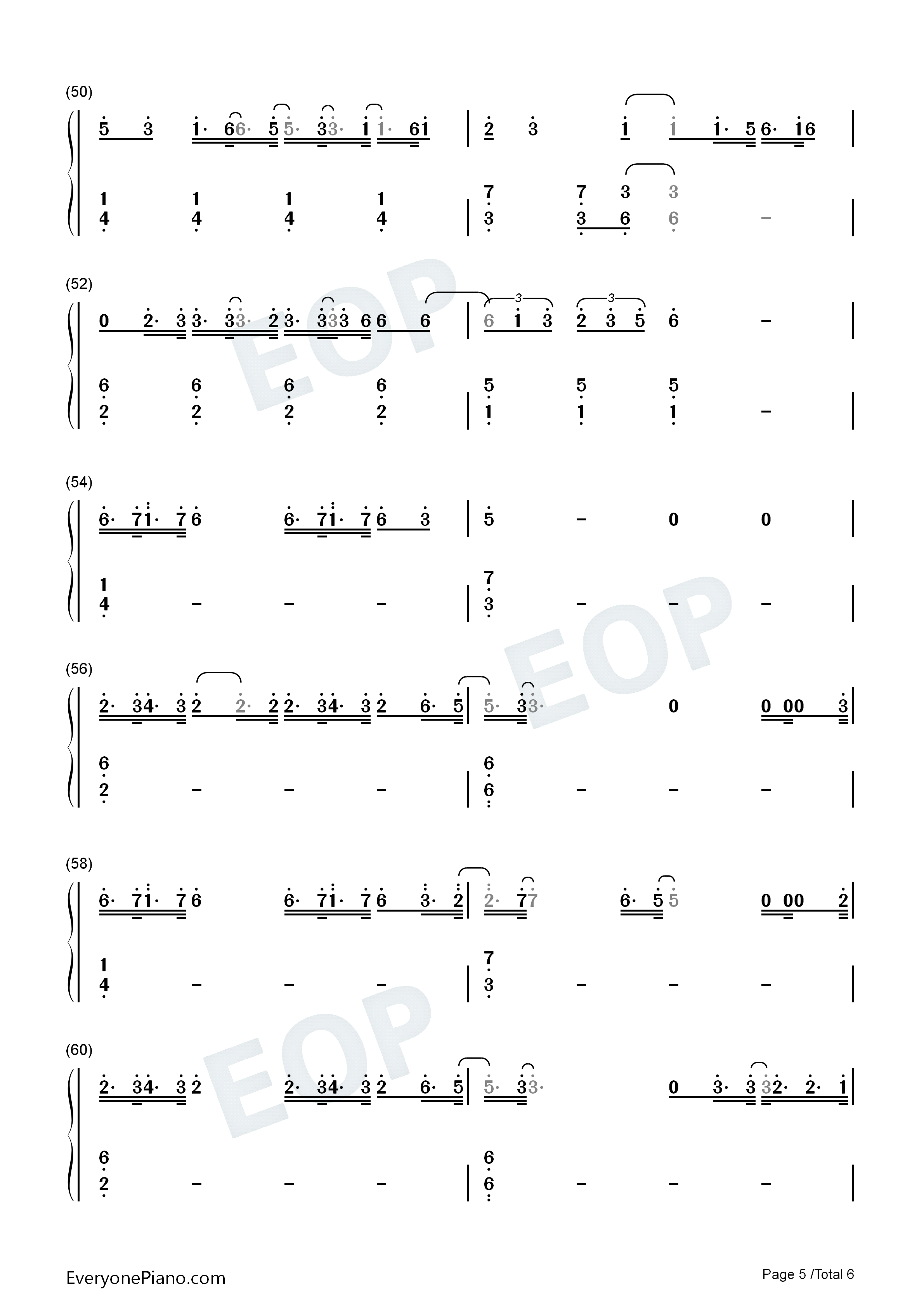复杂钢琴简谱_张大仙演唱