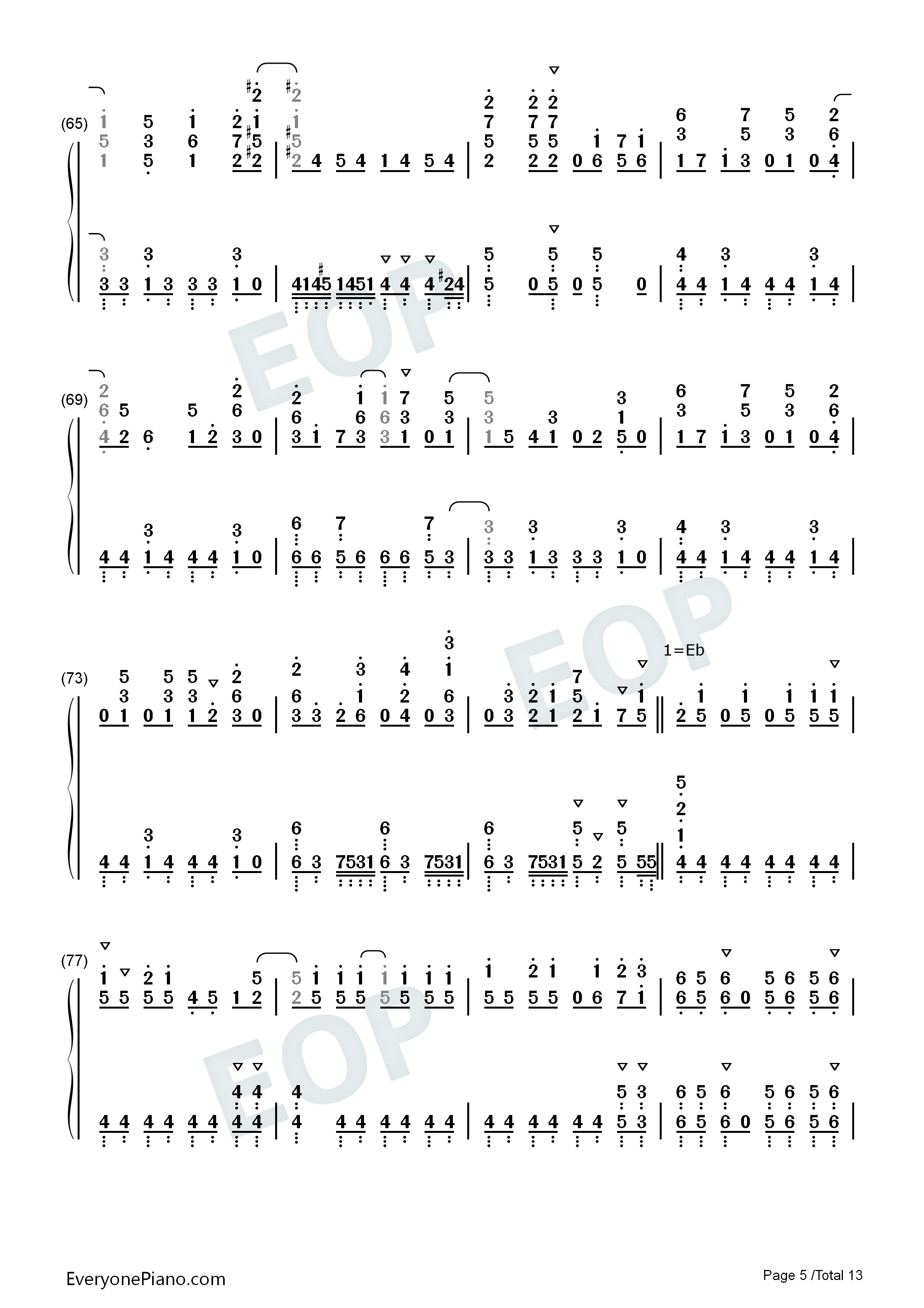 Wings_of_Courage_钢琴简谱_川田真美演唱