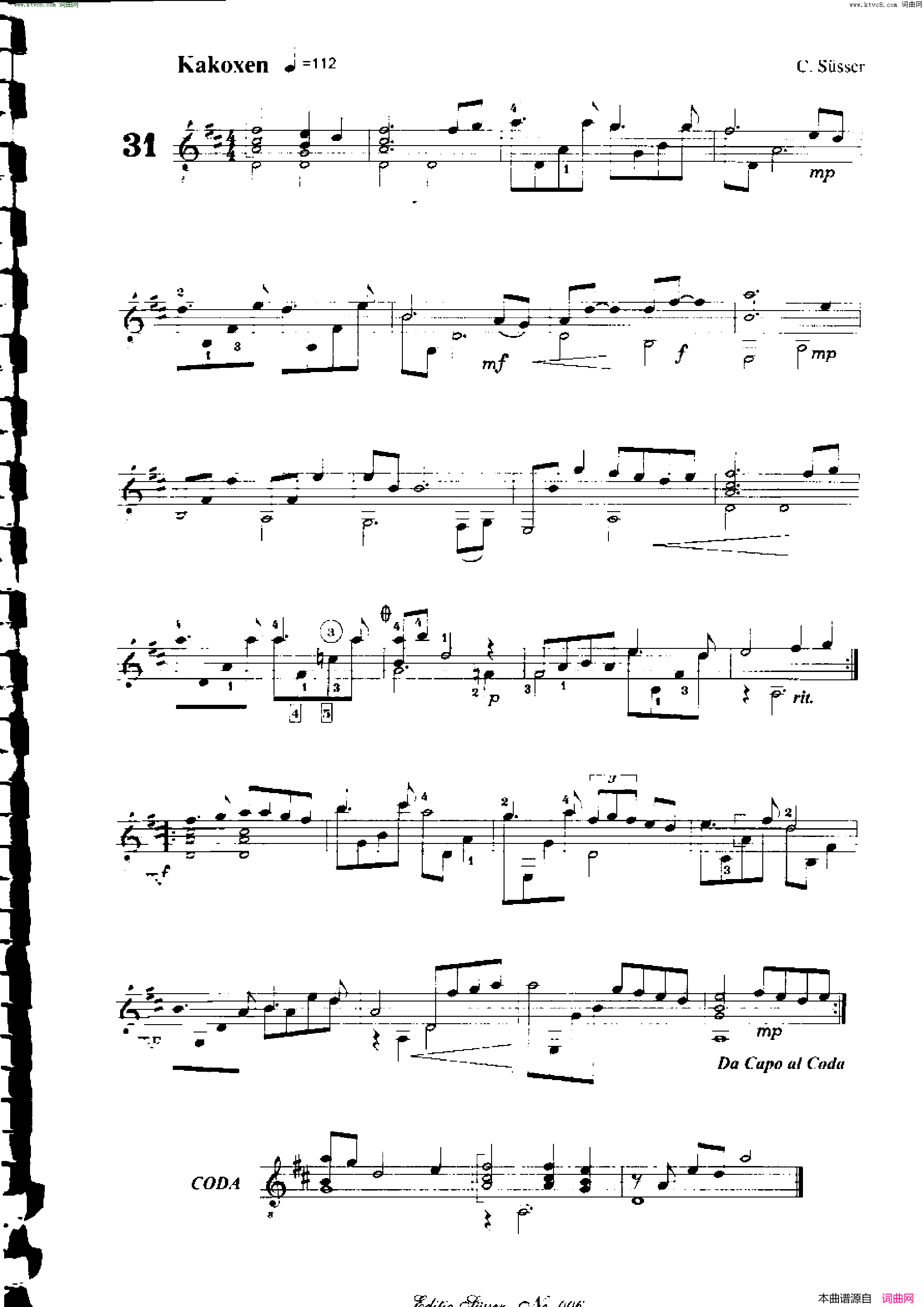 Classical_guitar-Susser_Ctibor_No_6,_Fantazie_ze_sveta_mineralu简谱