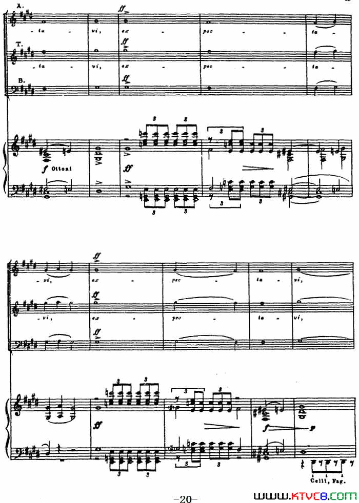 5.冰湖上的激战选自大合唱_亚历山大·涅夫斯基_、正谱简谱