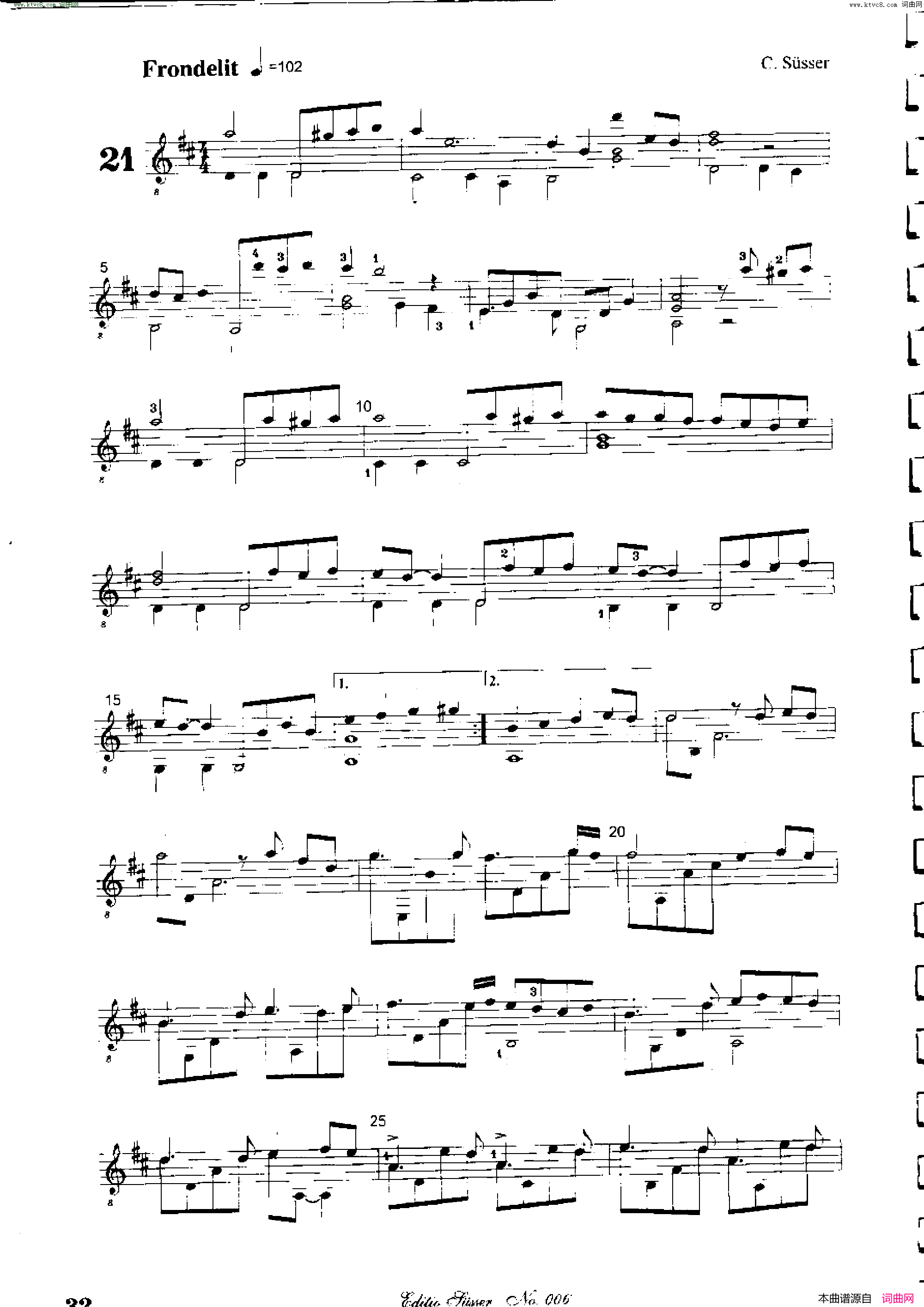 Classical_guitar-Susser_Ctibor_No_6,_Fantazie_ze_sveta_mineralu简谱