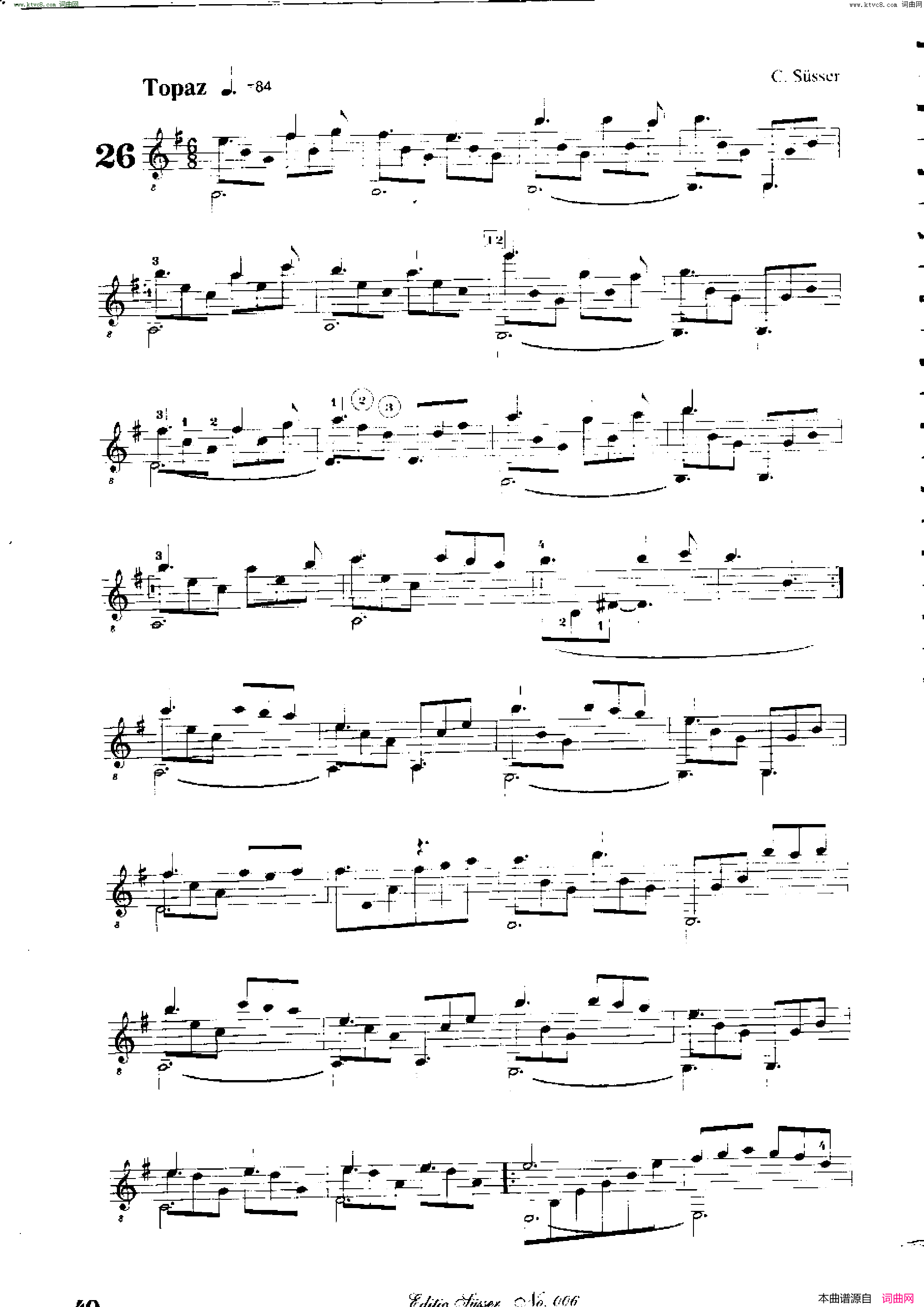 Classical_guitar-Susser_Ctibor_No_6,_Fantazie_ze_sveta_mineralu简谱