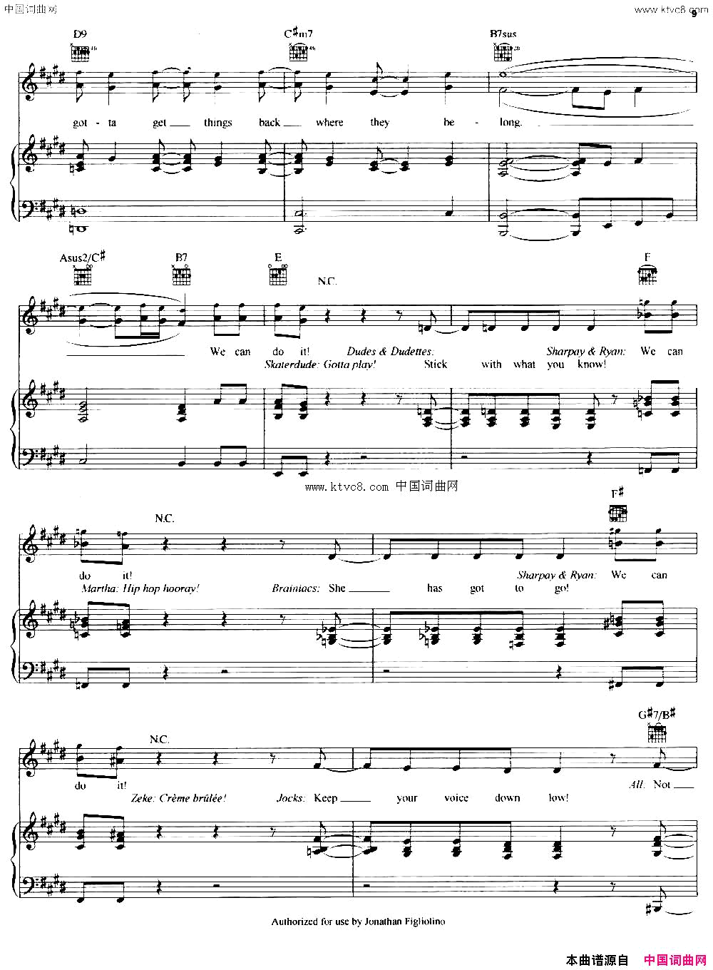 [美]StickToTheStatusQuo安于现状正谱[美]Stick_To_The_Status_Quo安于现状正谱简谱