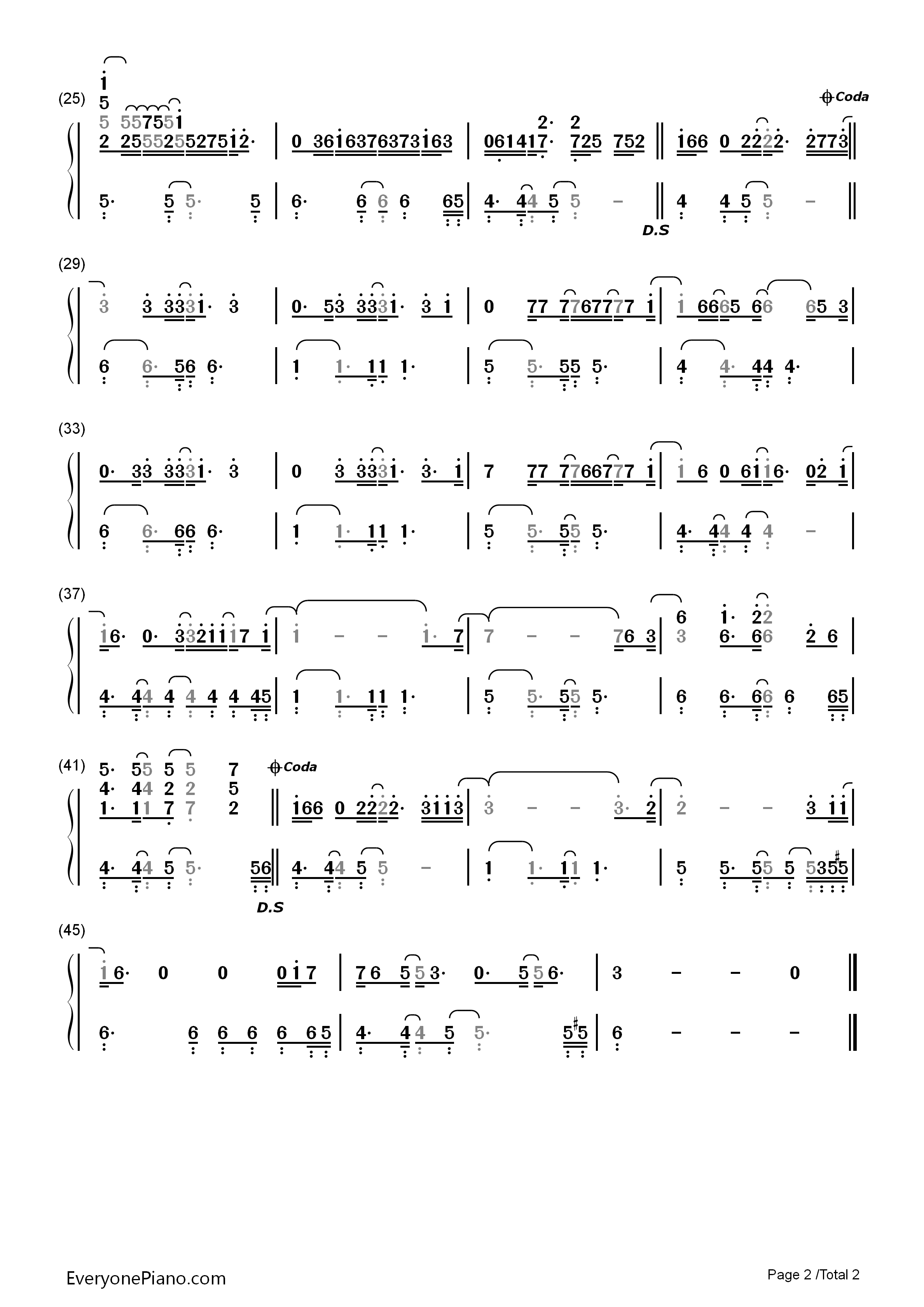 Here_Without_You钢琴简谱_3_Doors_Down演唱