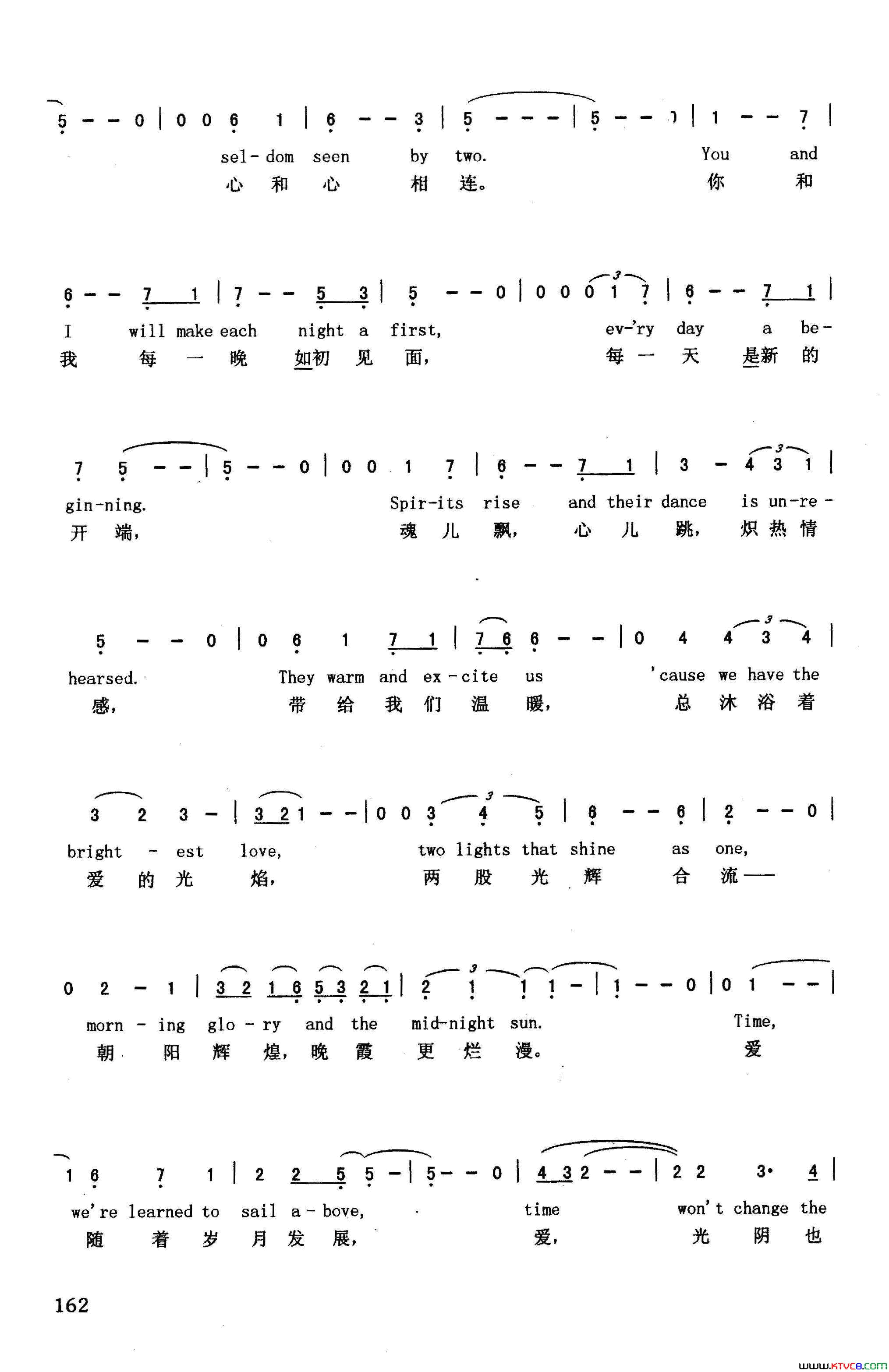 爱情万年青英汉美国影片_明星的诞生_插曲简谱