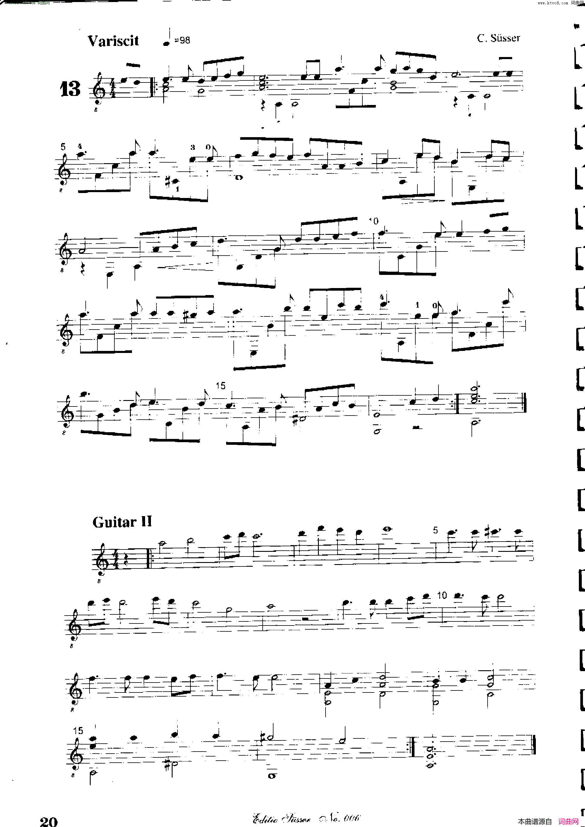 Classical_guitar-Susser_Ctibor_No_6,_Fantazie_ze_sveta_mineralu简谱