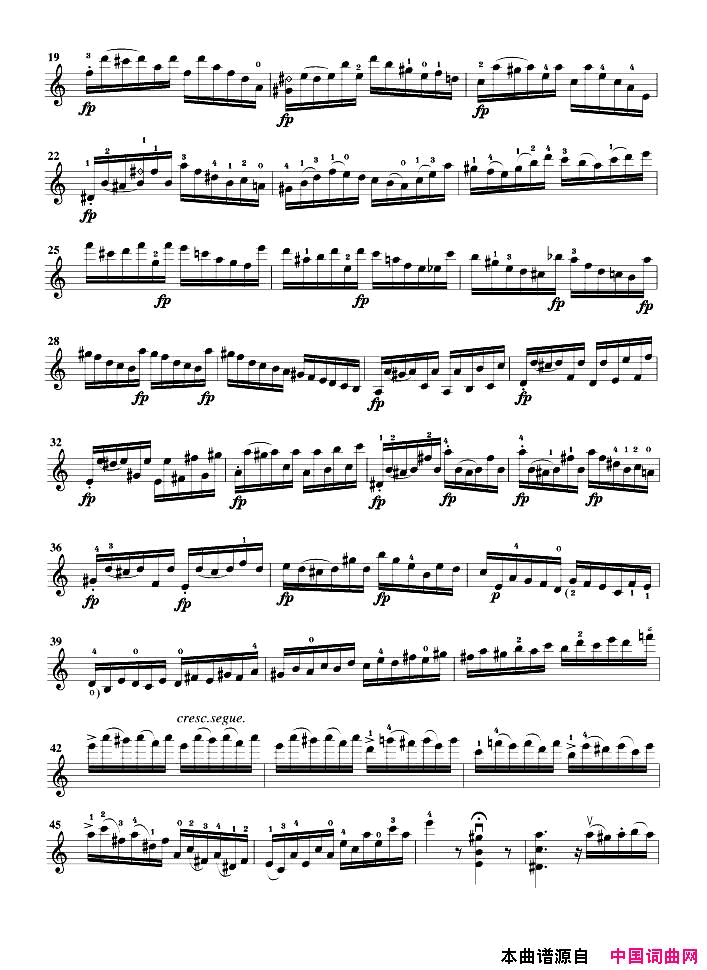 随想曲第二首简谱_罗德曲演唱