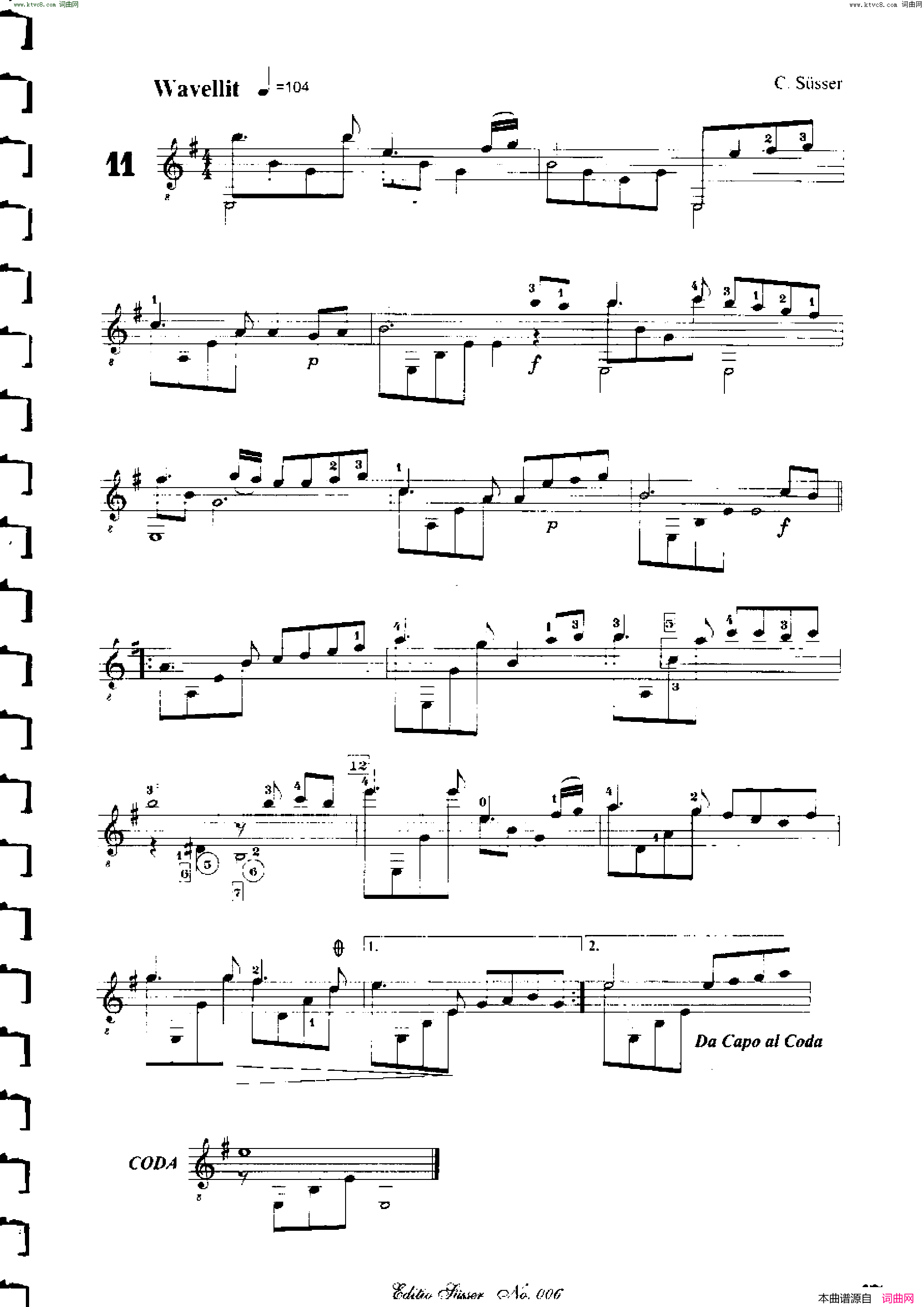 Classical_guitar-Susser_Ctibor_No_6,_Fantazie_ze_sveta_mineralu简谱