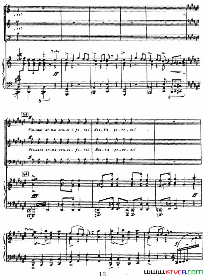 5.冰湖上的激战选自大合唱_亚历山大·涅夫斯基_、正谱简谱