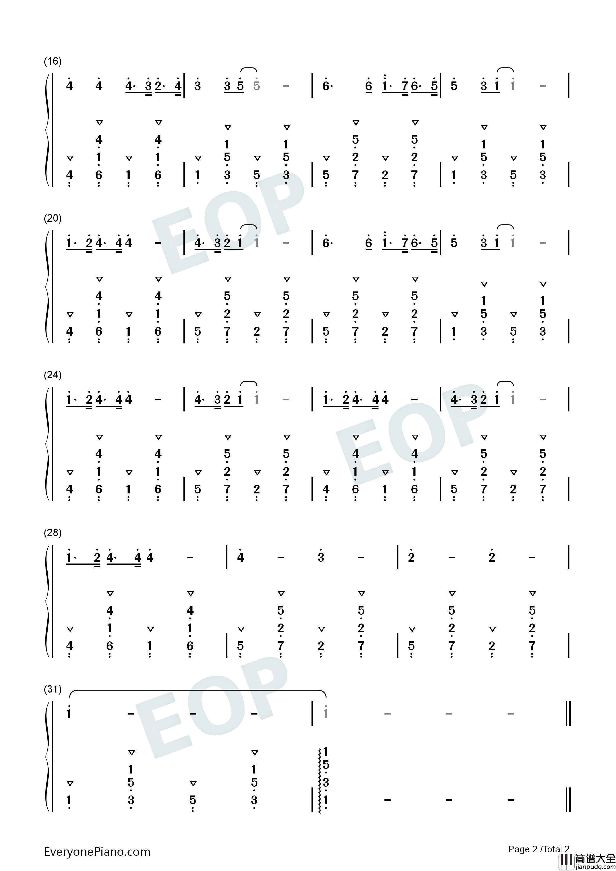 Disy_Doby钢琴简谱_网络歌手演唱