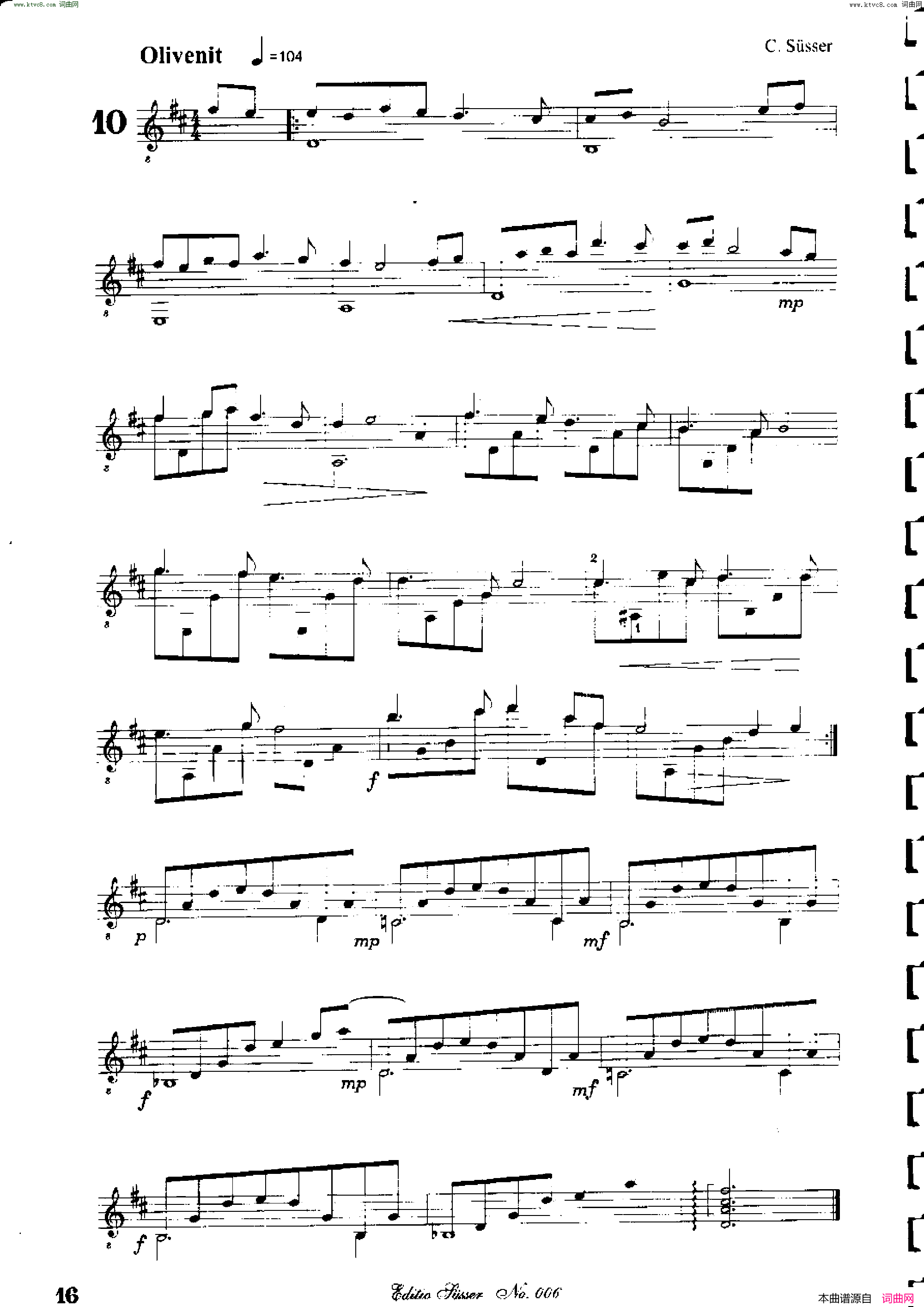 Classical_guitar-Susser_Ctibor_No_6,_Fantazie_ze_sveta_mineralu简谱