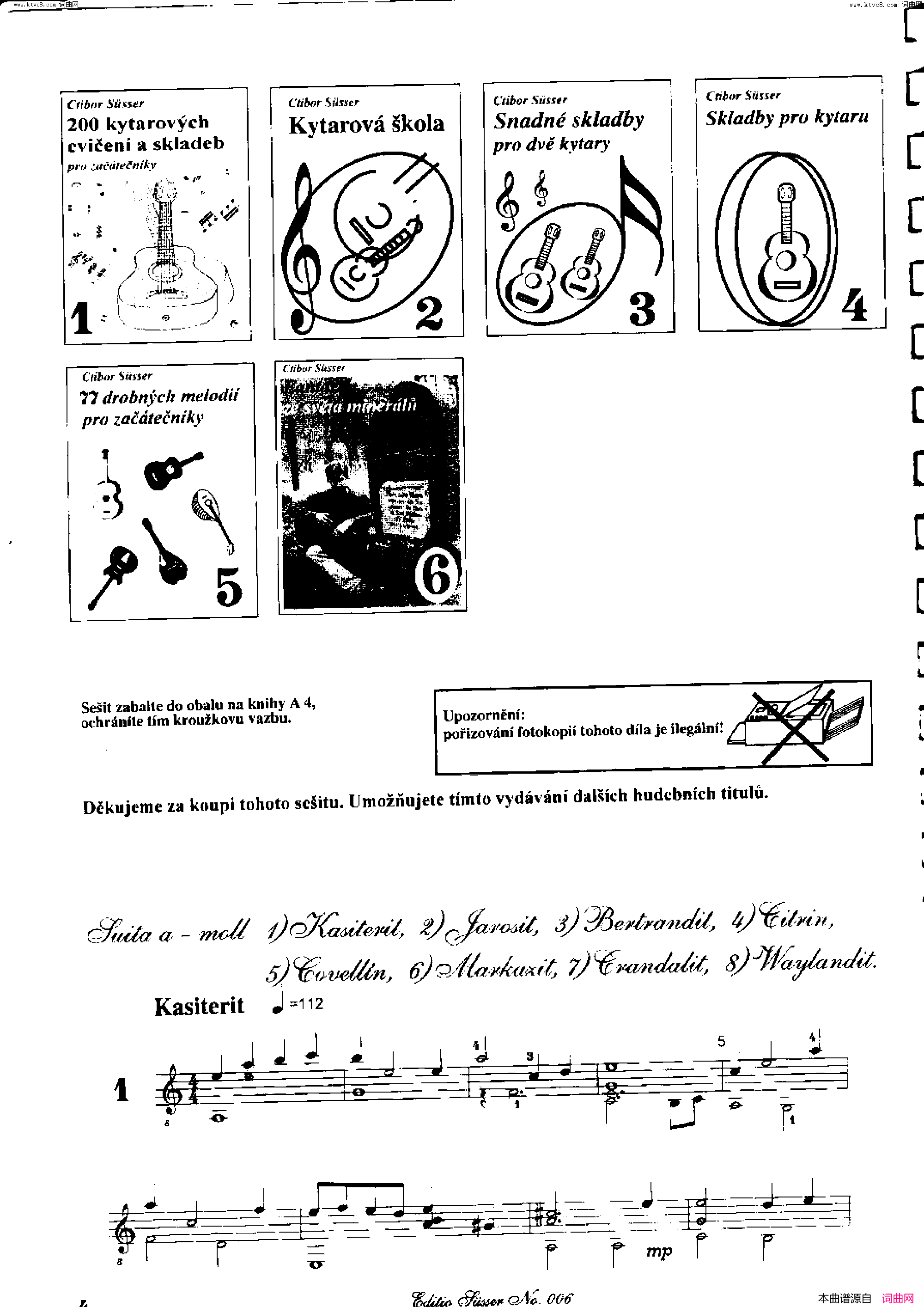 Classical_guitar-Susser_Ctibor_No_6,_Fantazie_ze_sveta_mineralu简谱