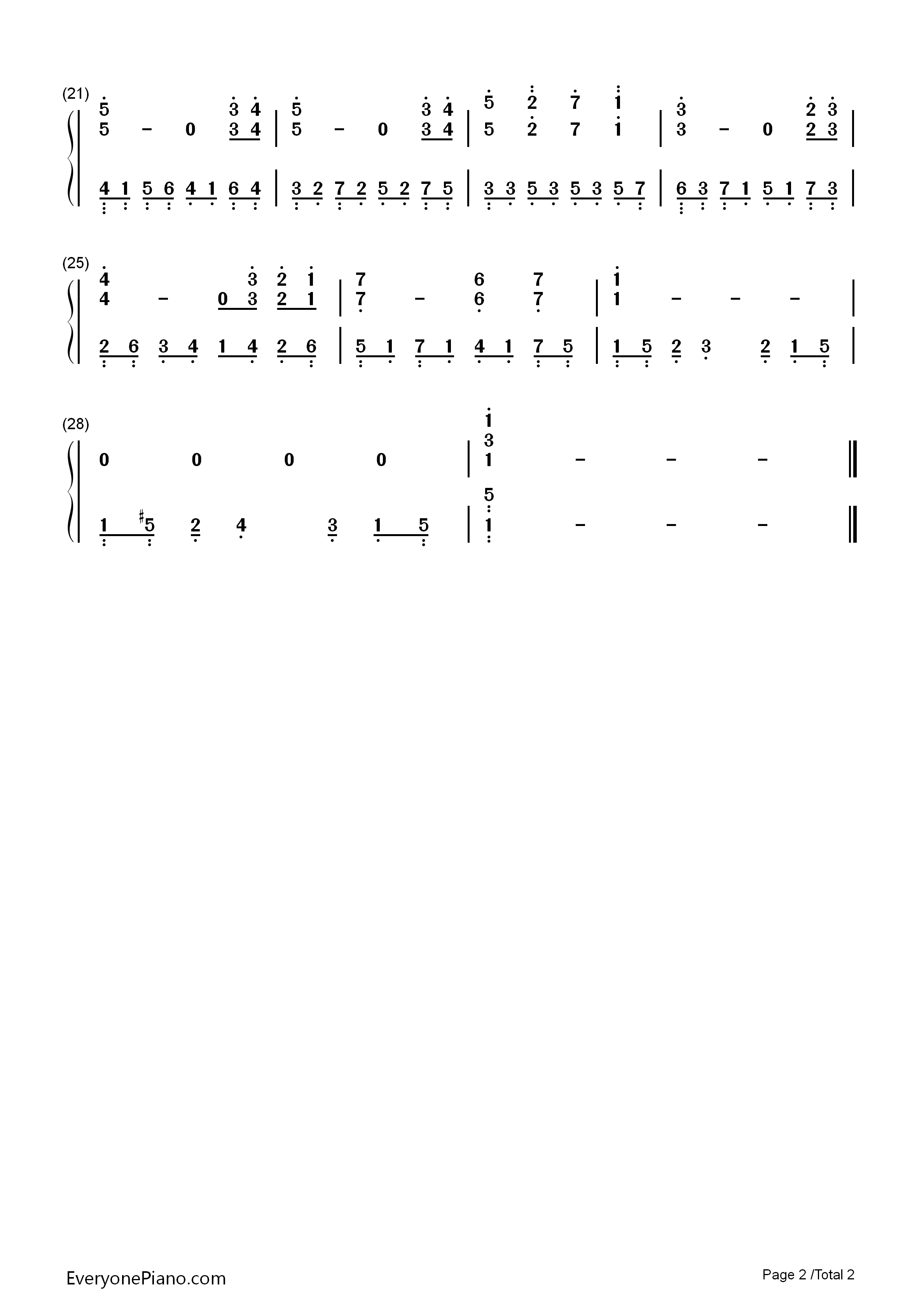理解と愛情と優しい眼差し钢琴简谱_松田彬人演唱