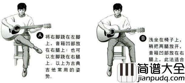 吉他详细拿琴姿势讲解