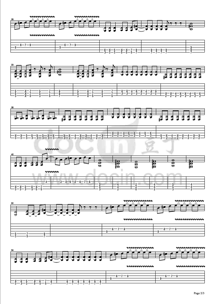 捕风的汉子指弹谱_原调六线谱_谭咏麟