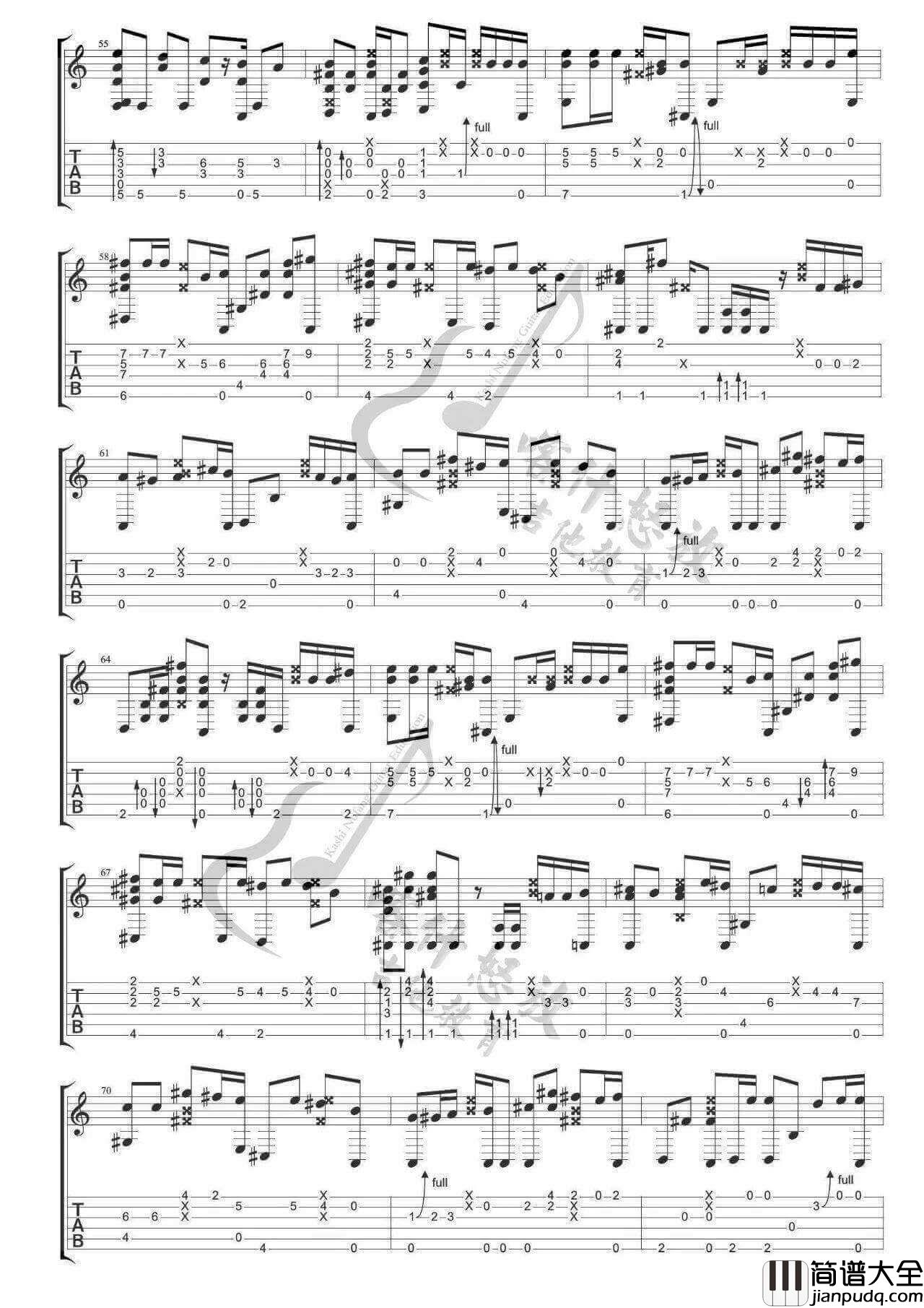 那些年指弹谱_松井佑贵版_胡夏