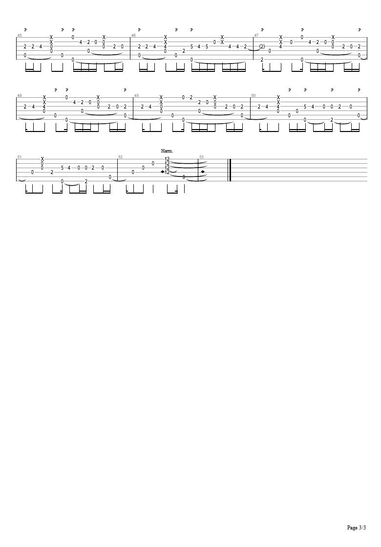 明天过后指弹谱_张杰_吉他独奏谱_改编版图片谱