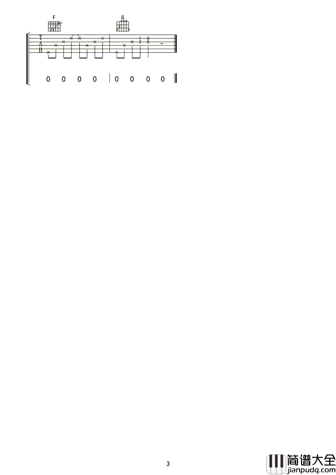 _在这个世界相遇_吉他谱_陈奕迅_C调弹唱谱_高清六线谱