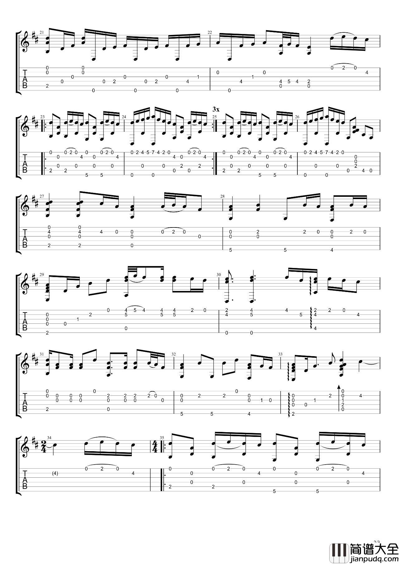 River_flows_in_You指弹谱_Igor_Presnyakov_吉他独奏视频