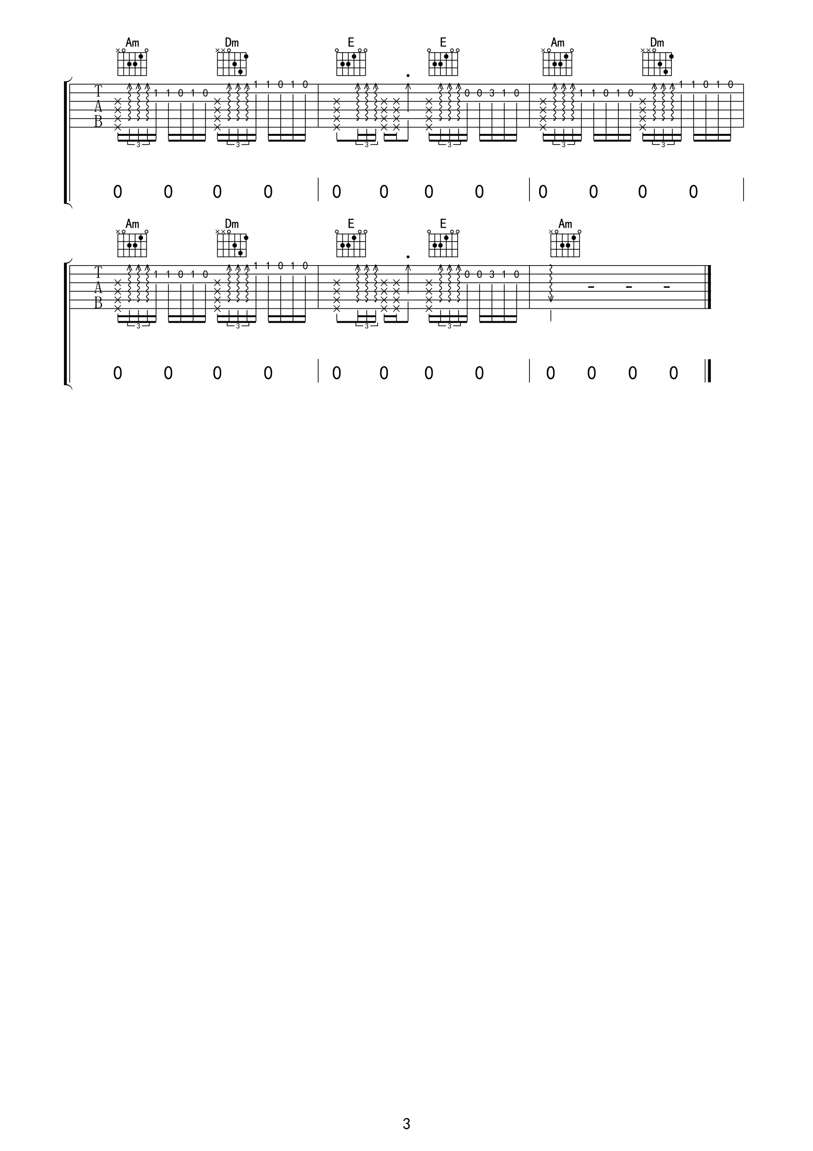 陈楚生《姑娘》吉他谱-C调 陈楚生_姑娘_吉他谱_C调