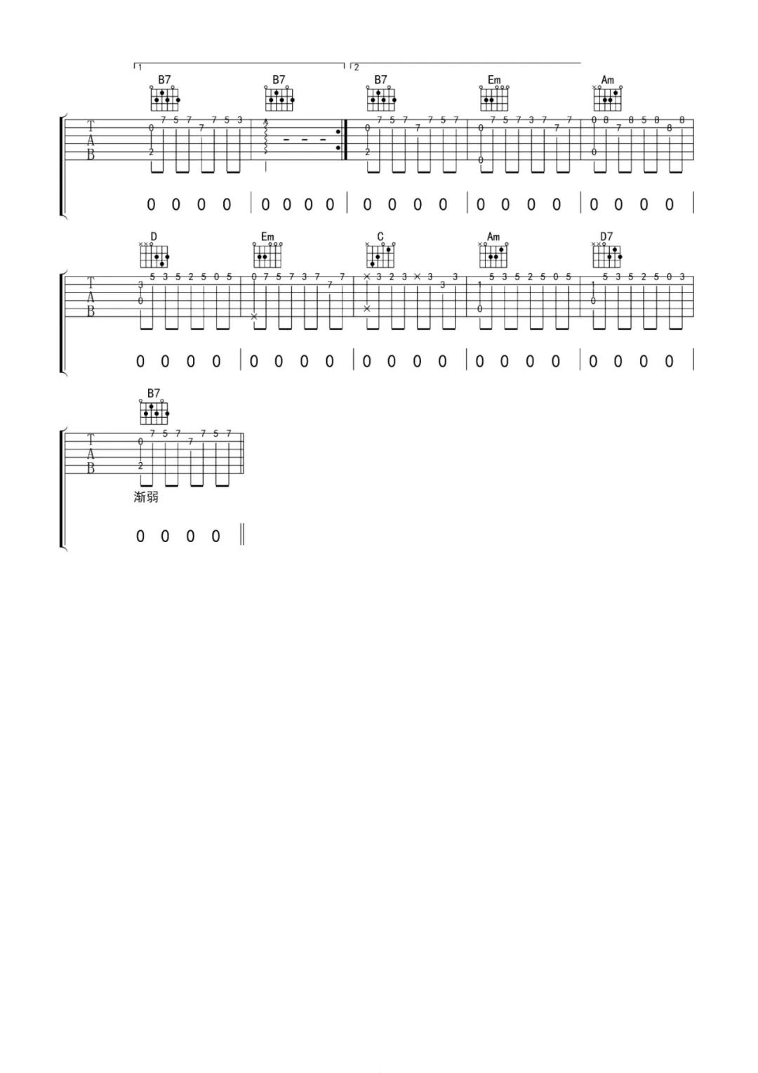 傻女吉他谱_陈慧娴_G调原版弹唱谱_图片谱