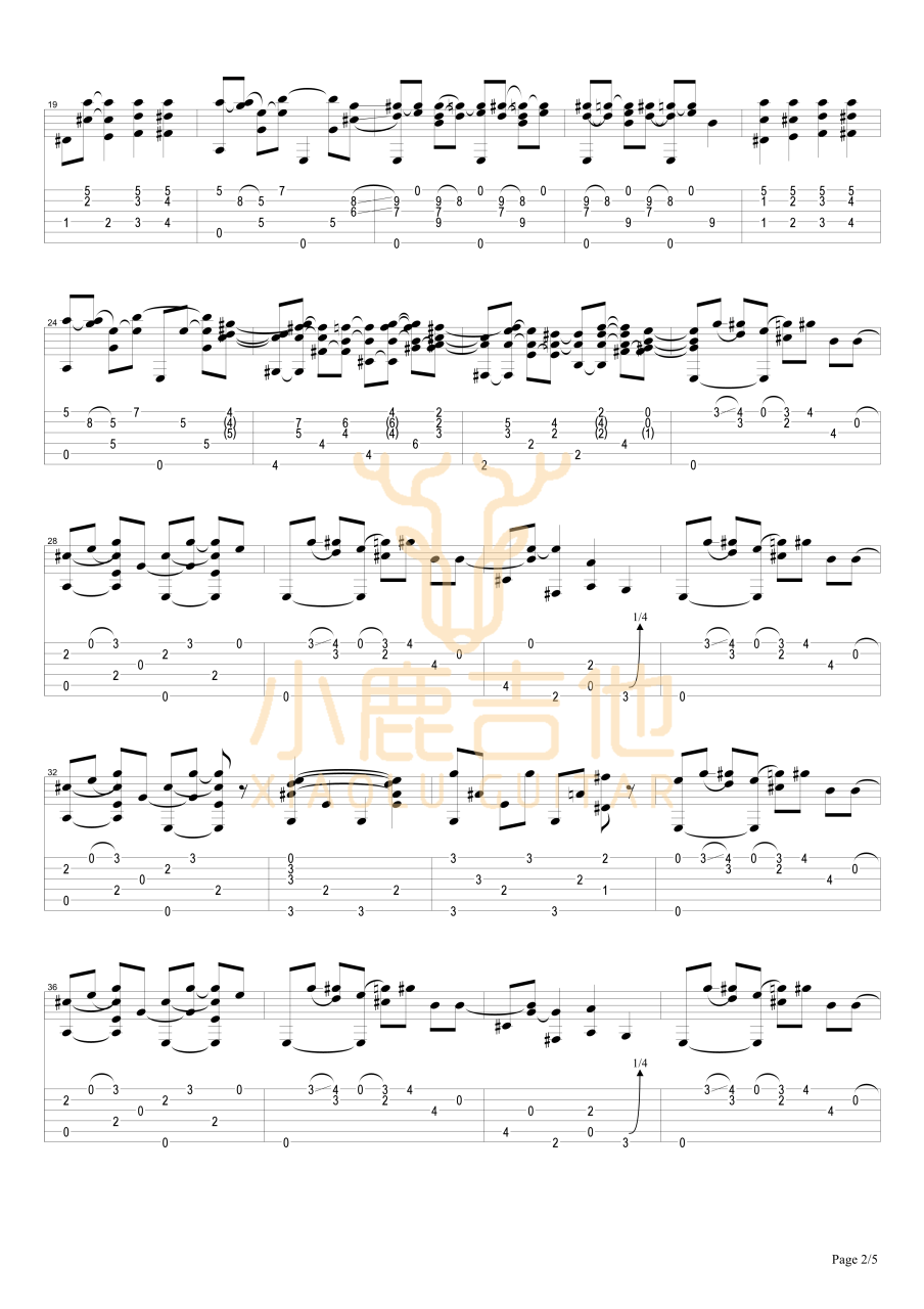 Tommy Emmanuel Biskie吉他谱 指弹六线谱