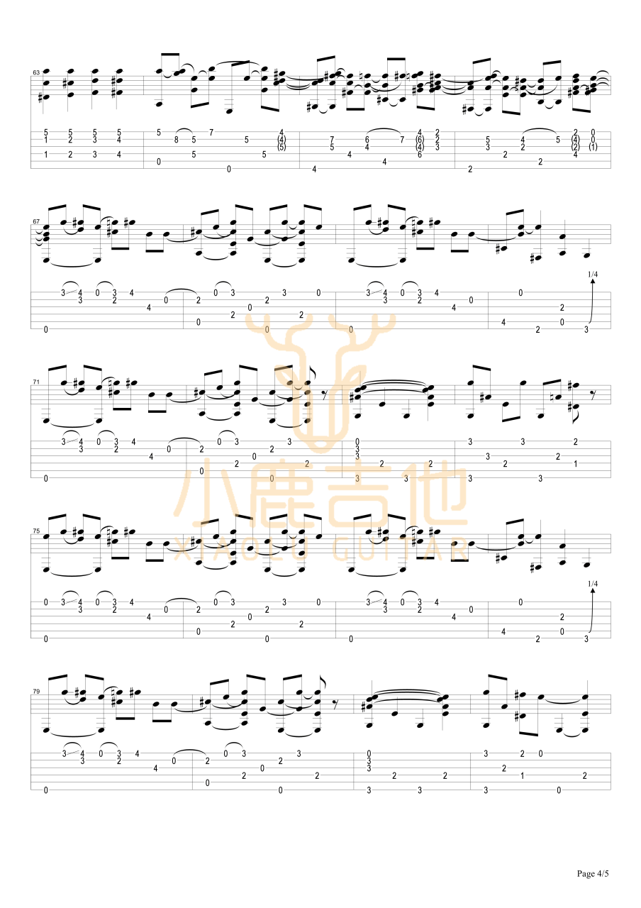Tommy Emmanuel Biskie吉他谱 指弹六线谱