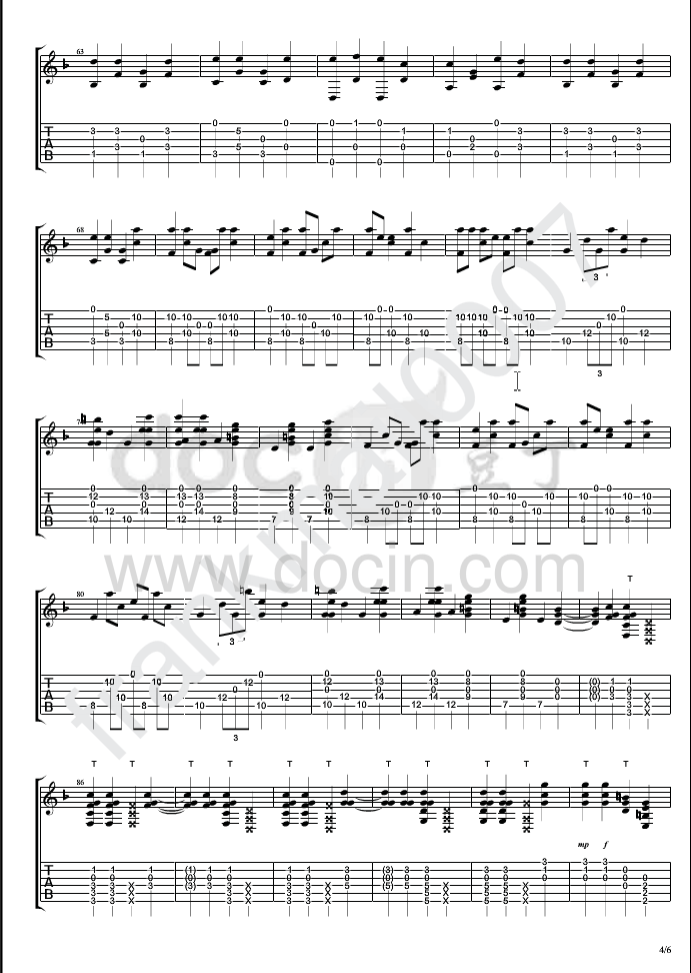 Andy Mckee Common Ground吉他谱 指弹六线谱