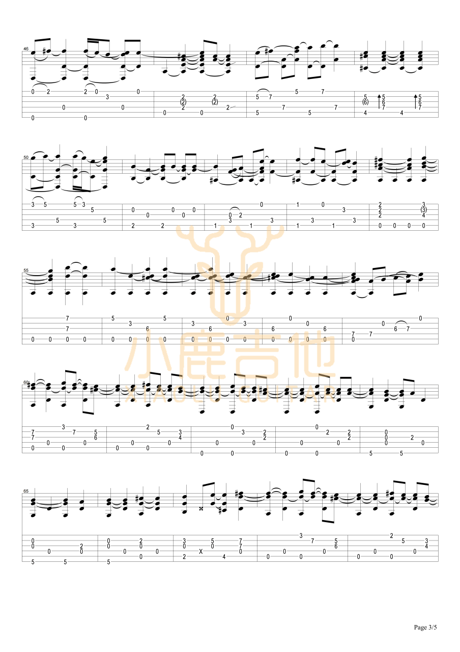 Tommy Emmanuel Halfway Home吉他谱 指弹六线谱